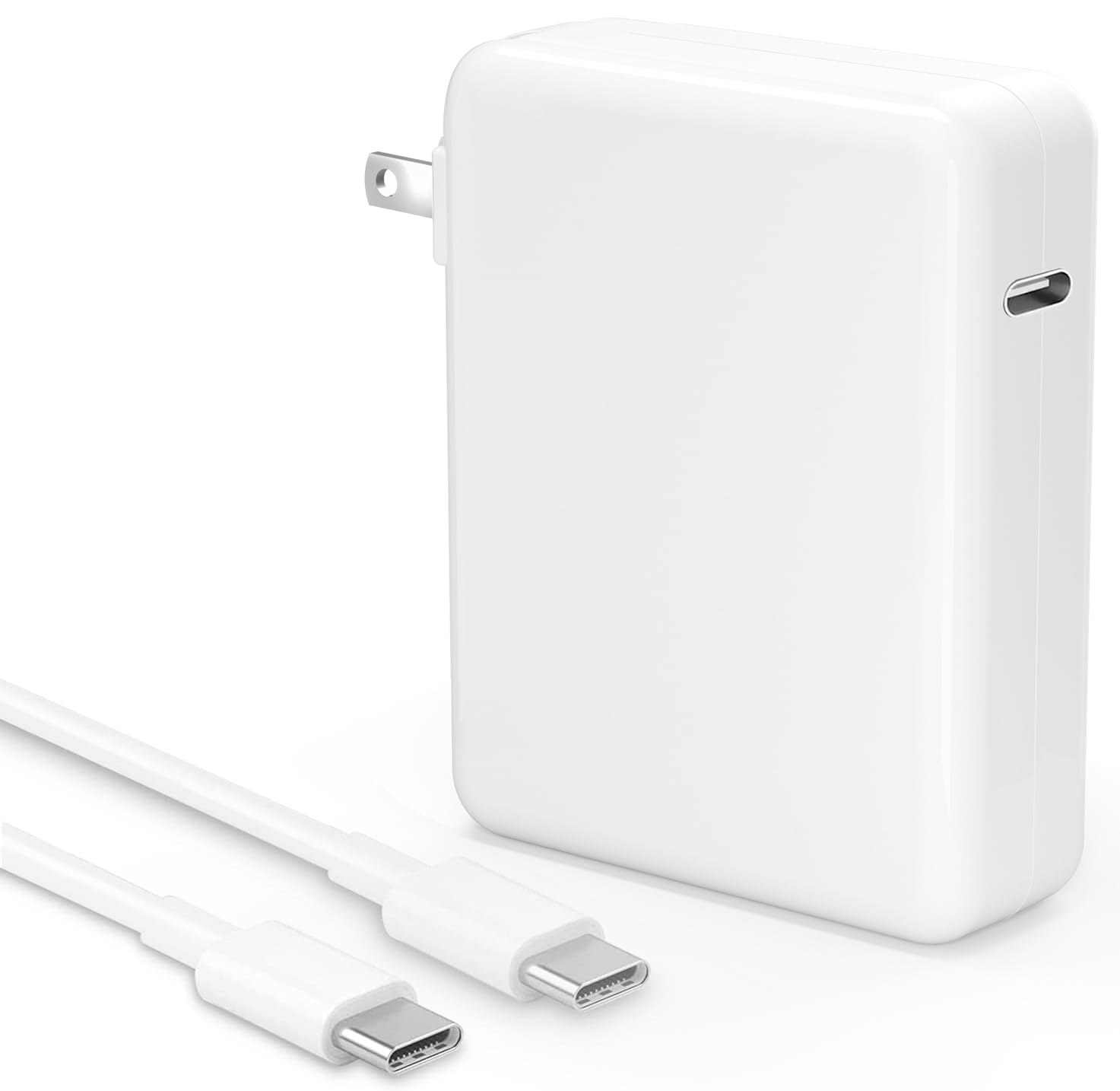 140W USB C Fast Charger for MacBook Pro 13/14/15/16 Inch (2016+) & MacBook Air (2018+) - Includes 6.6ft USB-C Cable - Compatible with 118W/96W/87W/67W/61W MacBook Chargers - Perfect for Travel, Office & Home Use