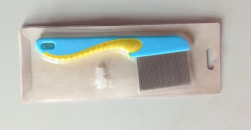 Professional Stainless Steel Lice Comb for Kids & Adults - Long Handle Head Lice Remover for School, Home & Pets - Durable Anti-Lice Comb for Women, Children & Pet Grooming