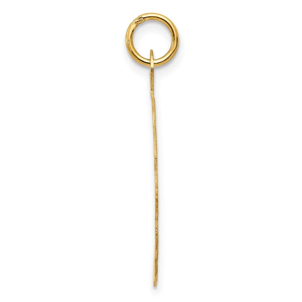 The Black Bow 14k Yellow Gold A Date to Remember Disc Charm or Pendant, 23mm - Perfect for Anniversary Gifts & Special Occasions