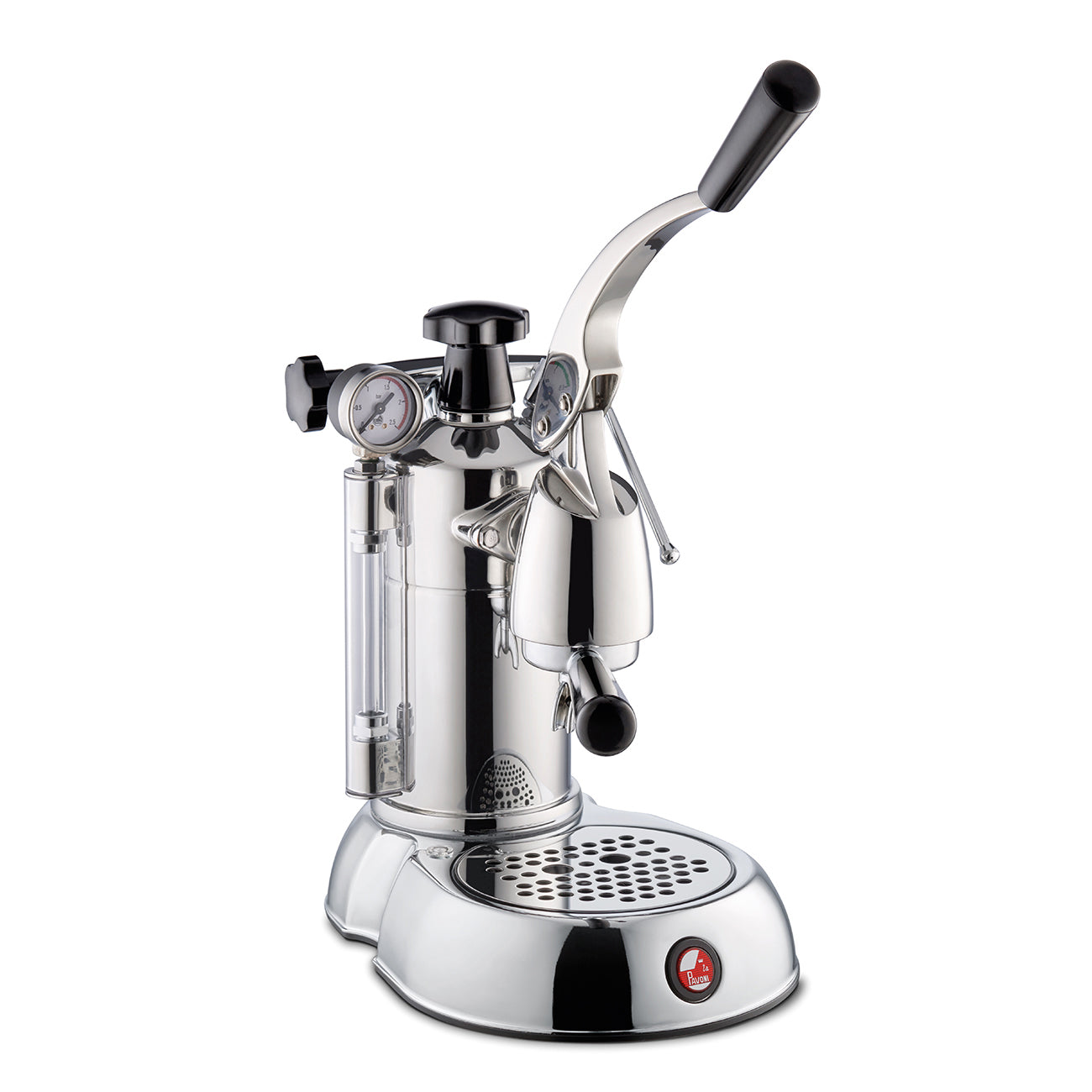 La Pavoni Stradivari 16 Cup Professional Espresso Machine - Chrome & Black (Model PSC 16) | Premium Coffee Maker for Home & Cafe Use | Back Order Available, ETA 6/11/2025 | Perfect for Entertaining Guests & Coffee Enthusiasts