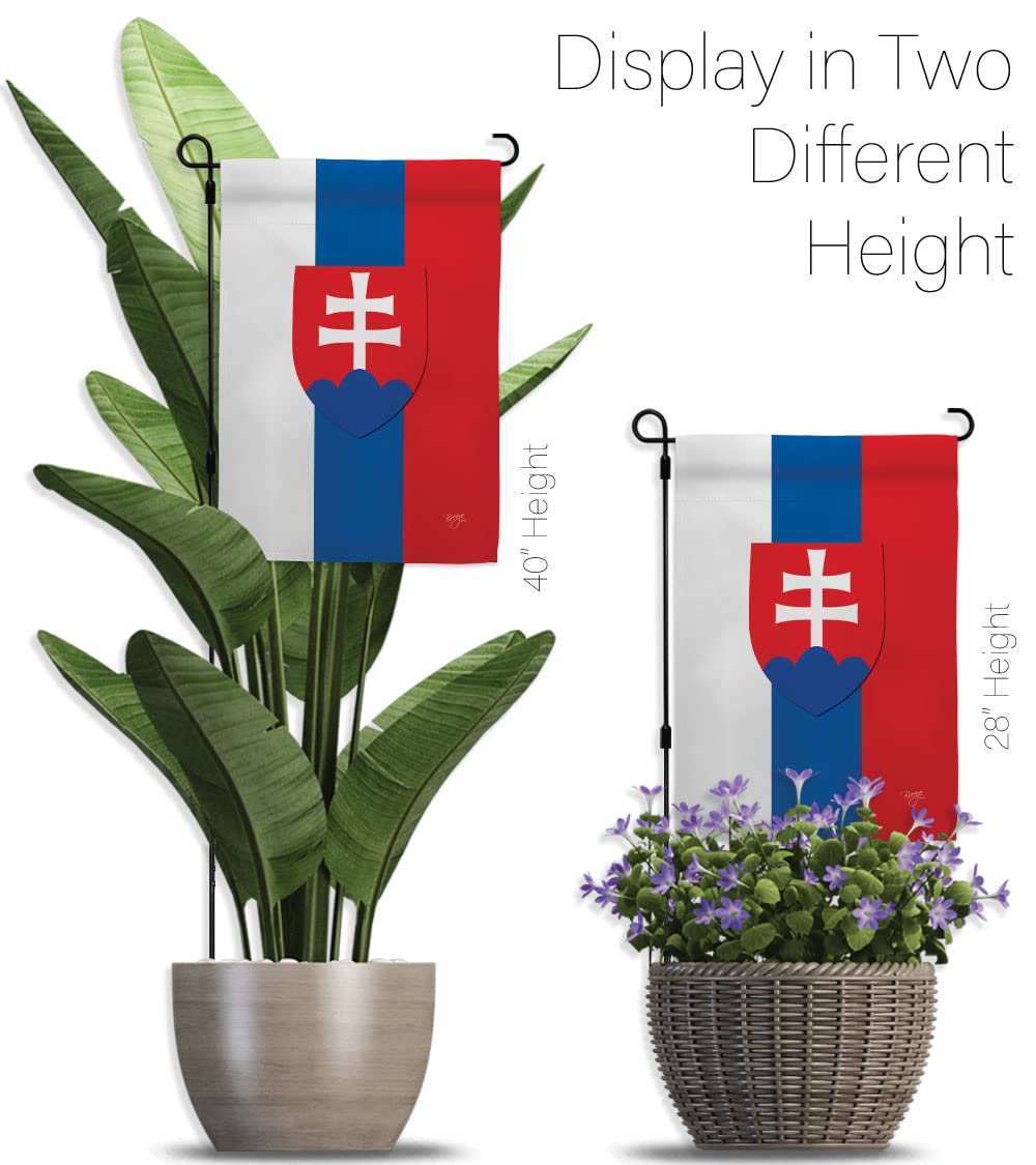 Slovakia Garden Flag Set - Double-Sided Yard Decor for Home & Gifts