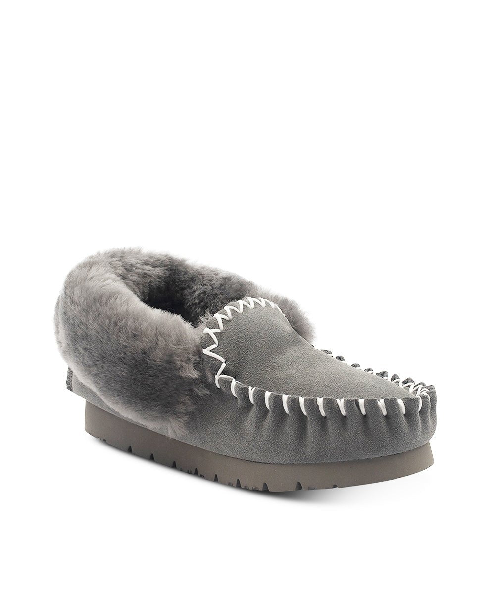 Women's UGG Colette Moccasin Slippers - Soft Shearling Lined Indoor/Outdoor House Shoes for Winter Comfort & Warmth - Perfect for Home, Travel & Casual Wear