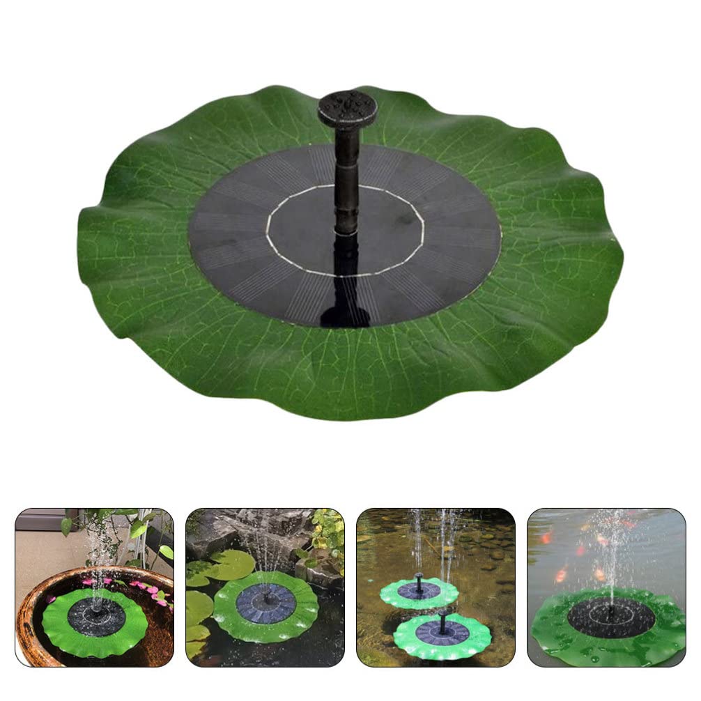 Solar Powered Floating Fountain Set - Outdoor Water Feature with LED Lights for Garden, Pond, Bird Bath & Aquarium Decor | Eco-Friendly Landscape Fountain for Patio, Yard & Backyard