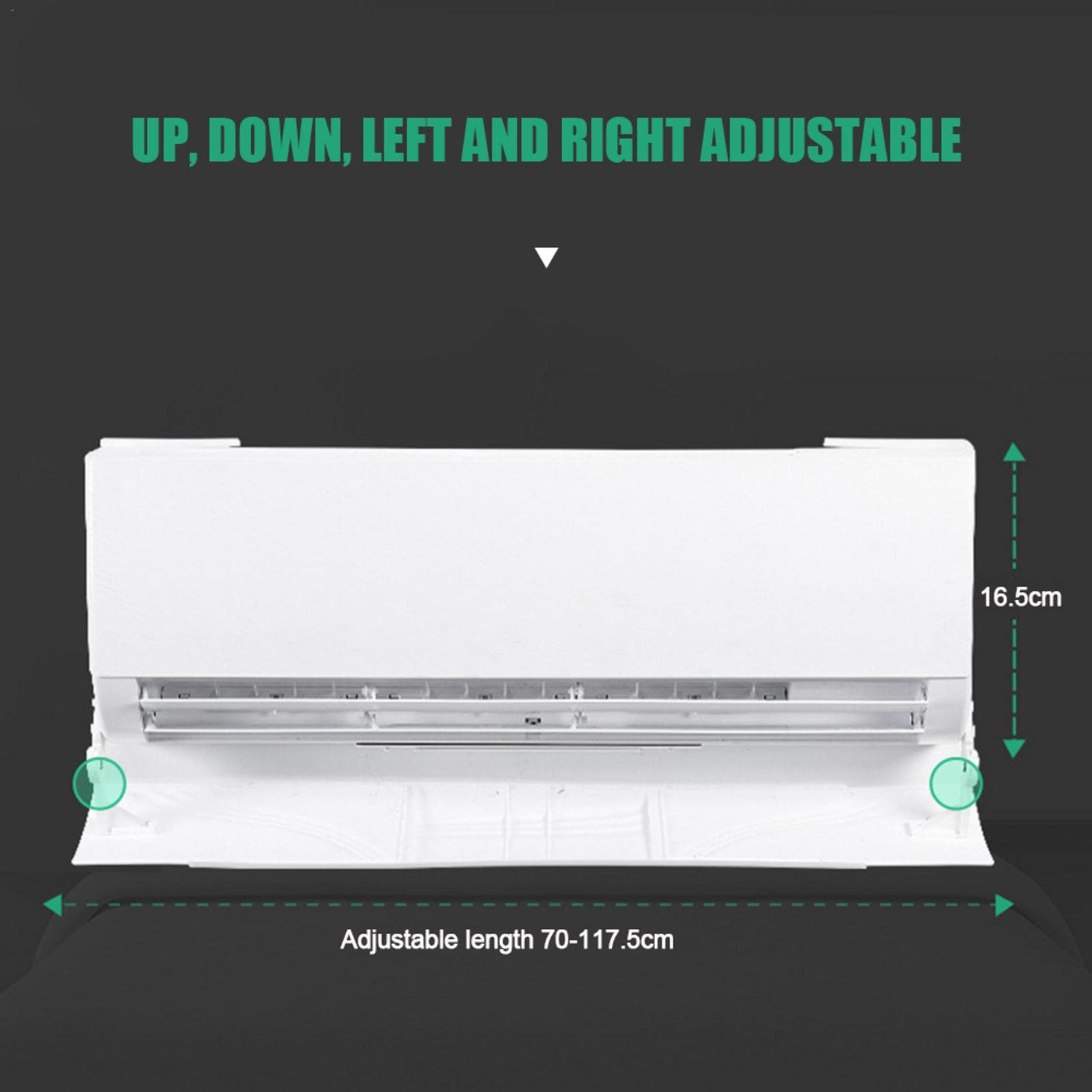 Adjustable Retractable Air Conditioner Air Deflector - Foldable AC Wind Baffle (70-117cm) for Home Cooling | Perfect for Bedroom, Office & Living Room Temperature Control