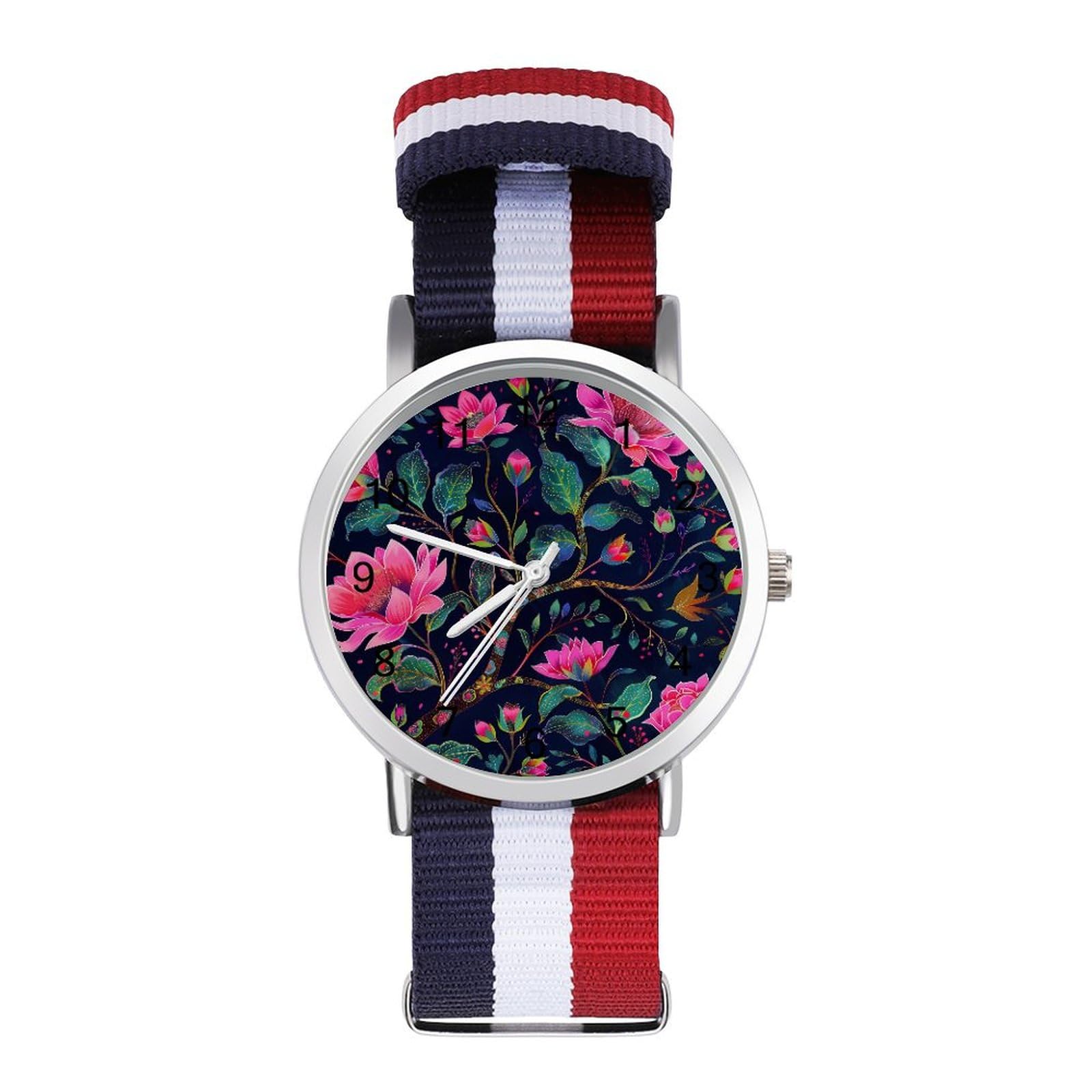 William Morris Automatic Watch for Men - Waterproof Nylon Strap Quartz Wristwatch with Easy Read Dial | Perfect for Business, Casual Wear & Outdoor Activities