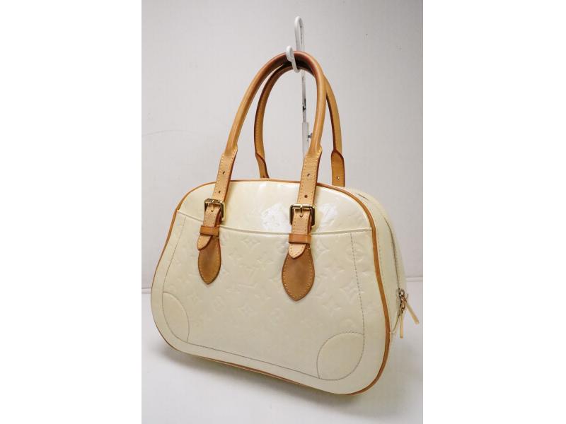 Authentic Pre-Owned Louis Vuitton Vernis Perle Pearl White Summit Drive Hand Tote Bag M93514 200255 | Luxury Designer Shoulder Bag for Women | Perfect for Work, Travel & Special Occasions