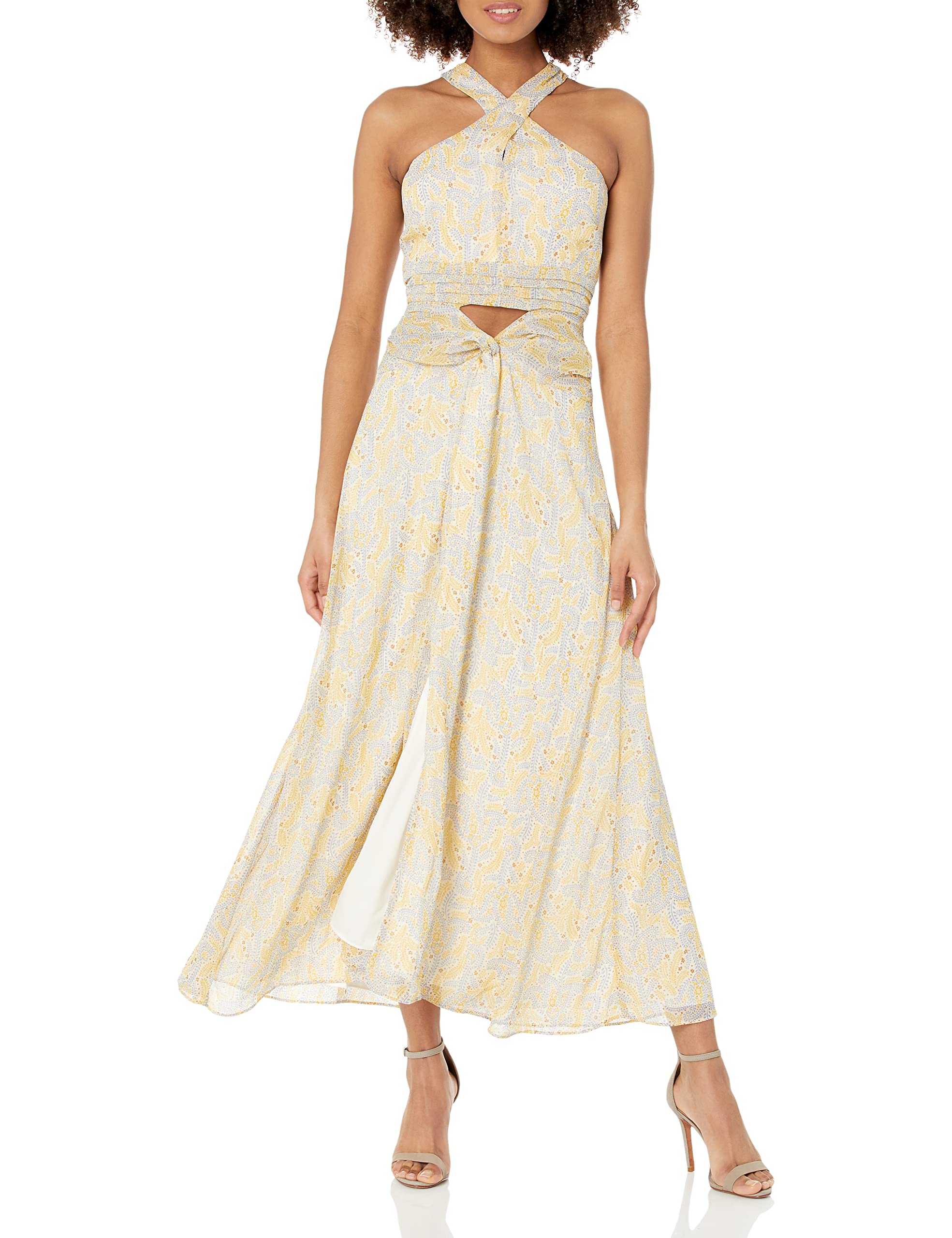 LIKELY Women's Lucy Dress - Flowy Summer Midi Dress with Short Sleeves, Casual & Party Wear for Beach, Wedding, or Date Night Outfits