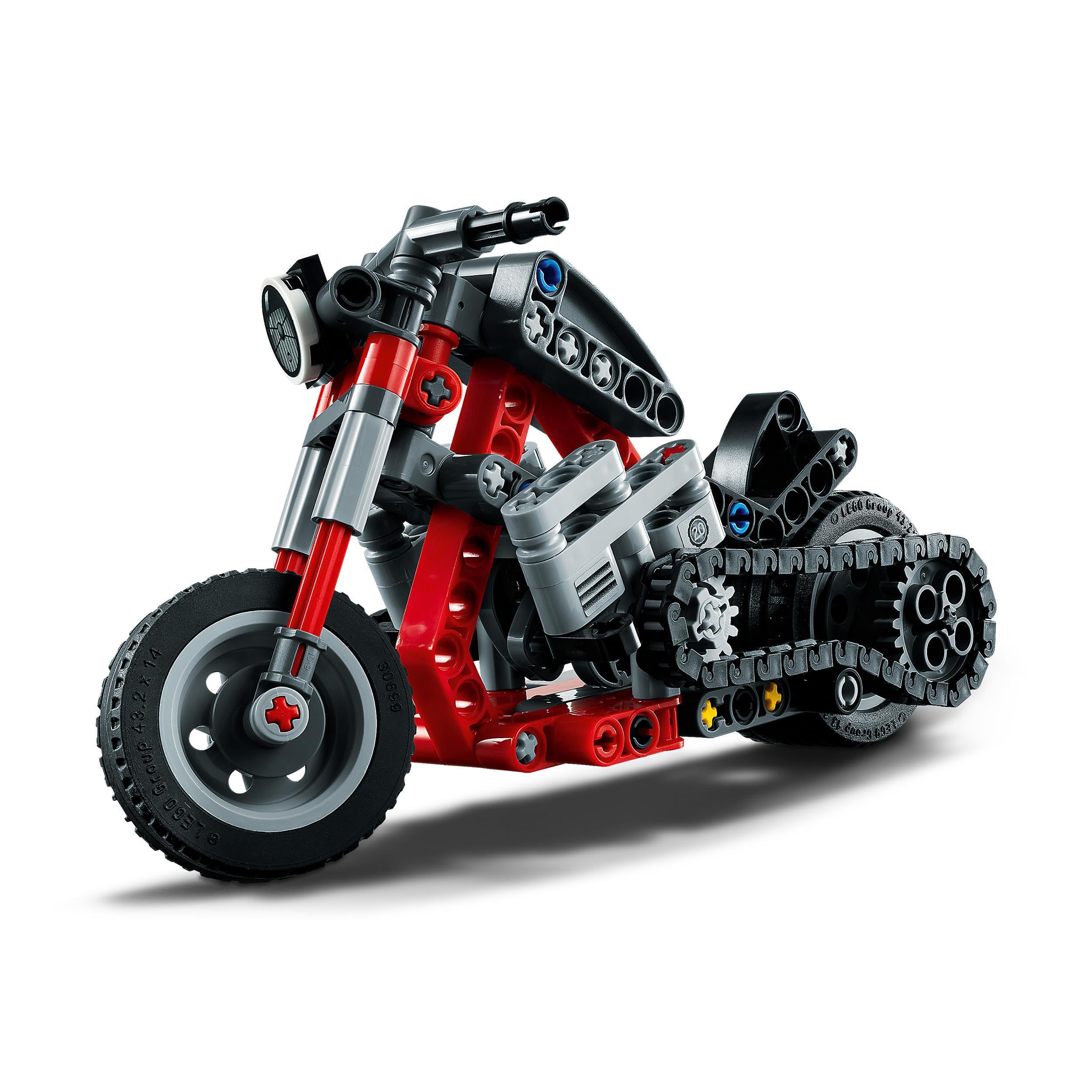 LEGO 42132 Technic Motorcycle 2-in-1 Building Set - Motorcycle or Chopper Model Kit, STEM Toy for Boys & Girls Ages 7+ - Perfect for Creative Play, Birthday Gifts & STEM Learning Activities