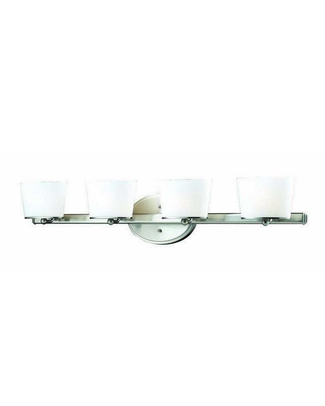 Z Lite Lighting 1906 4V BN 4-Light Bathroom Vanity Wall Sconce in Brushed Nickel Finish - Perfect for Bathroom, Powder Room, and Dressing Area Lighting