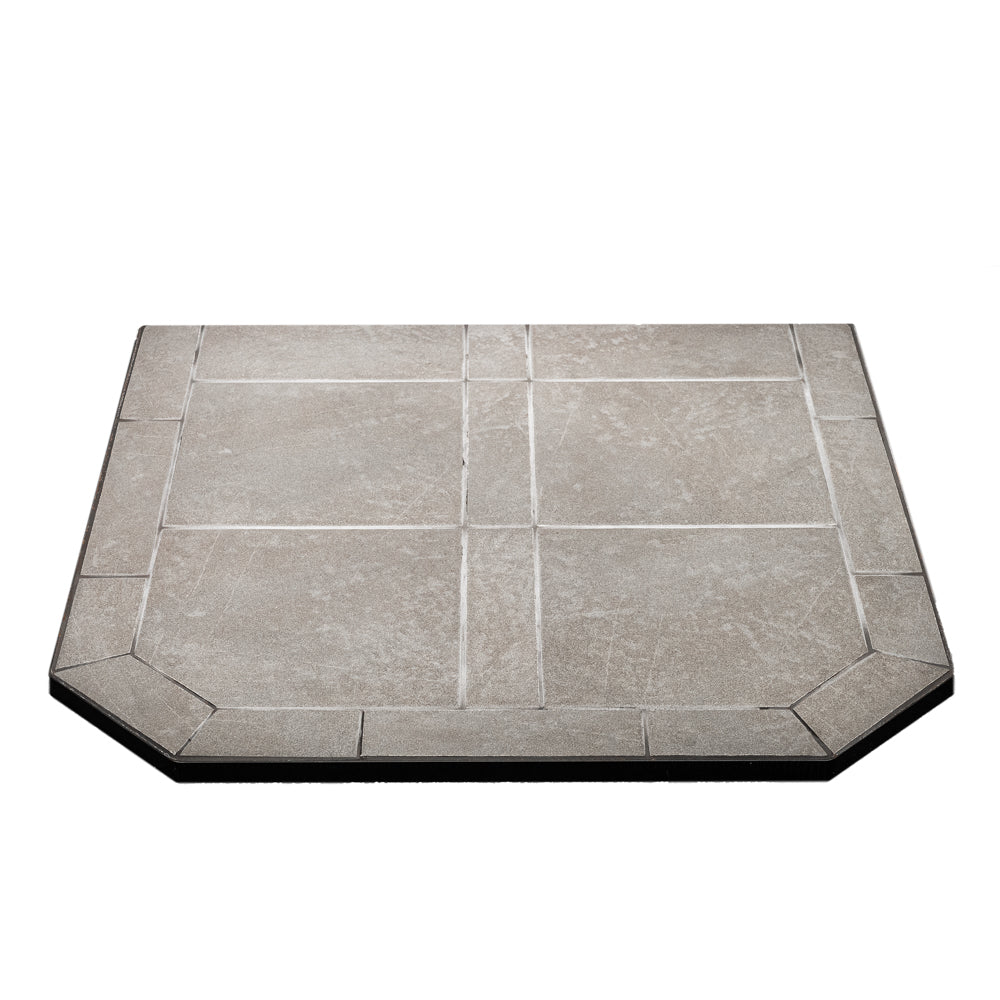 ComfortBilt Flatwall Hearth Pad in Pewter - Fireplace Protection for Wood & Pellet Stoves - Perfect for Living Rooms, Bedrooms & Basements