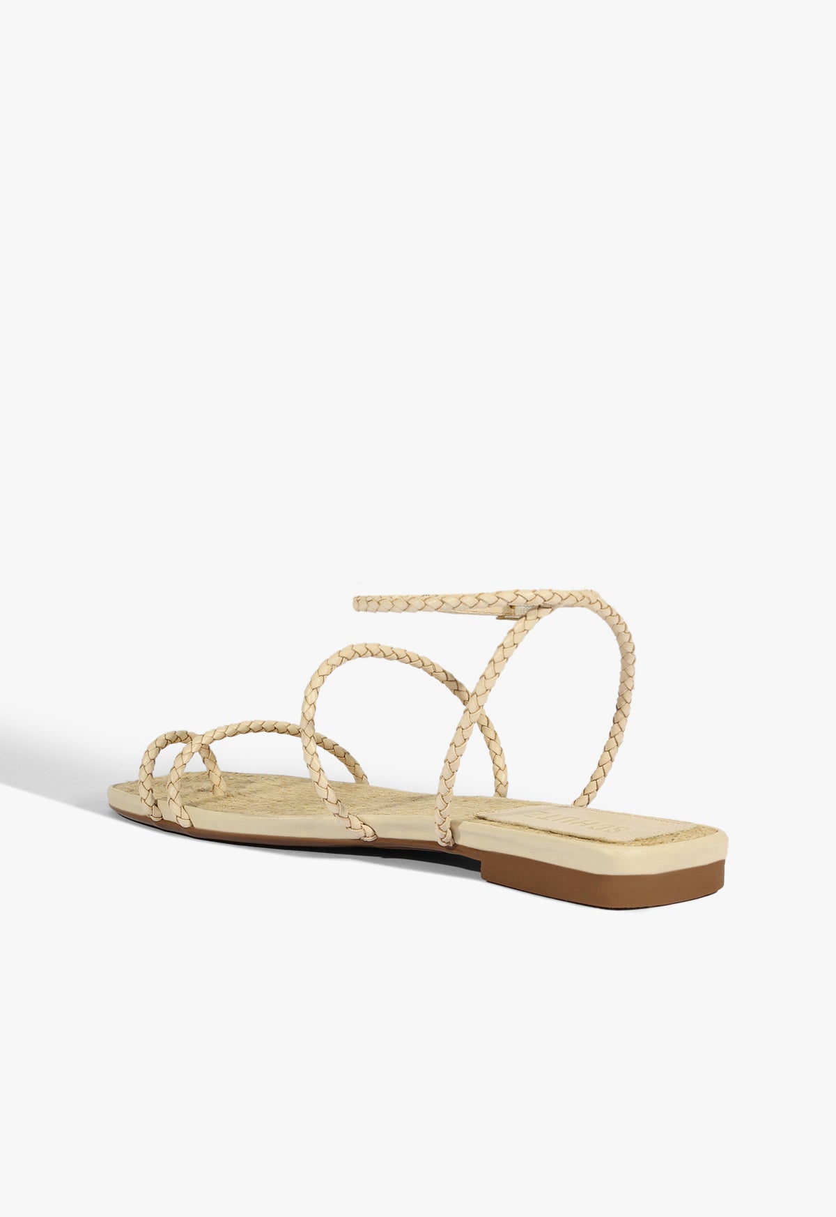 Kaya Beige Leather Flat Sandal - Women's Comfortable Casual Shoes for Summer, Walking & Beach | Fashionable Vegan Leather Slides with Cushioned Footbed