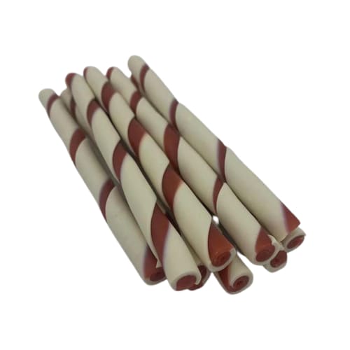 Organic Cranberry Infused Dental Dog Treats for Small Breeds - 200g Twisties for Fresh Breath & Tartar Control - Perfect for Training & Daily Oral Care