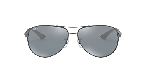 Gunmetal/Polarized Blue Mirrored Silver