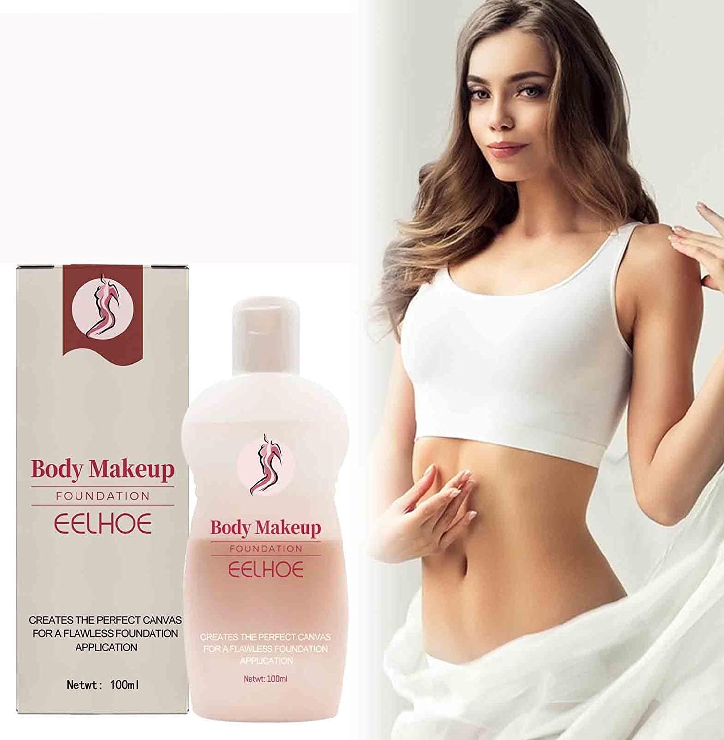 Waterproof Full Coverage Body Makeup Foundation - Matte Oil Control Concealer for Legs & Body | Long-Lasting, Sweat-Proof, Natural Finish | Perfect for Weddings, Photos & Everyday Wear (1 Piece)