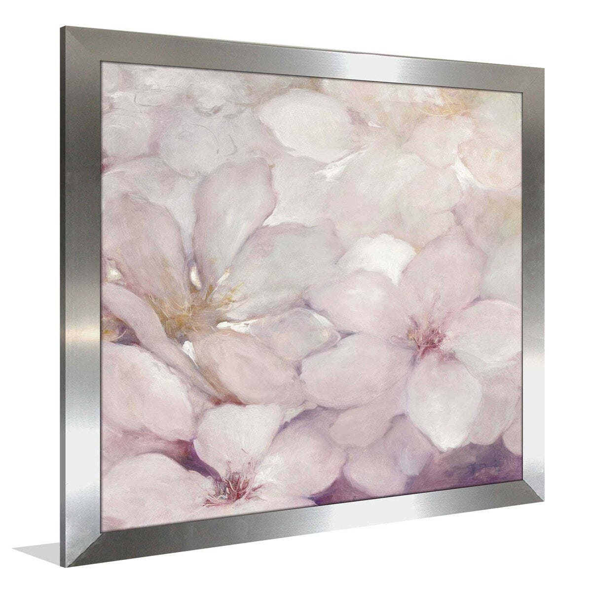 Julia Purinton Apple Blossoms I Floral Art Print on Acrylic - Pink Botanical Wall Decor for Living Room, Bedroom & Office