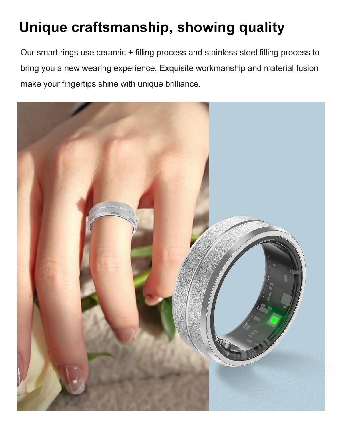Smart Fitness Tracker Ring - Heart Rate & Sleep Monitor for Men & Women | Gym & Outdoor Activities