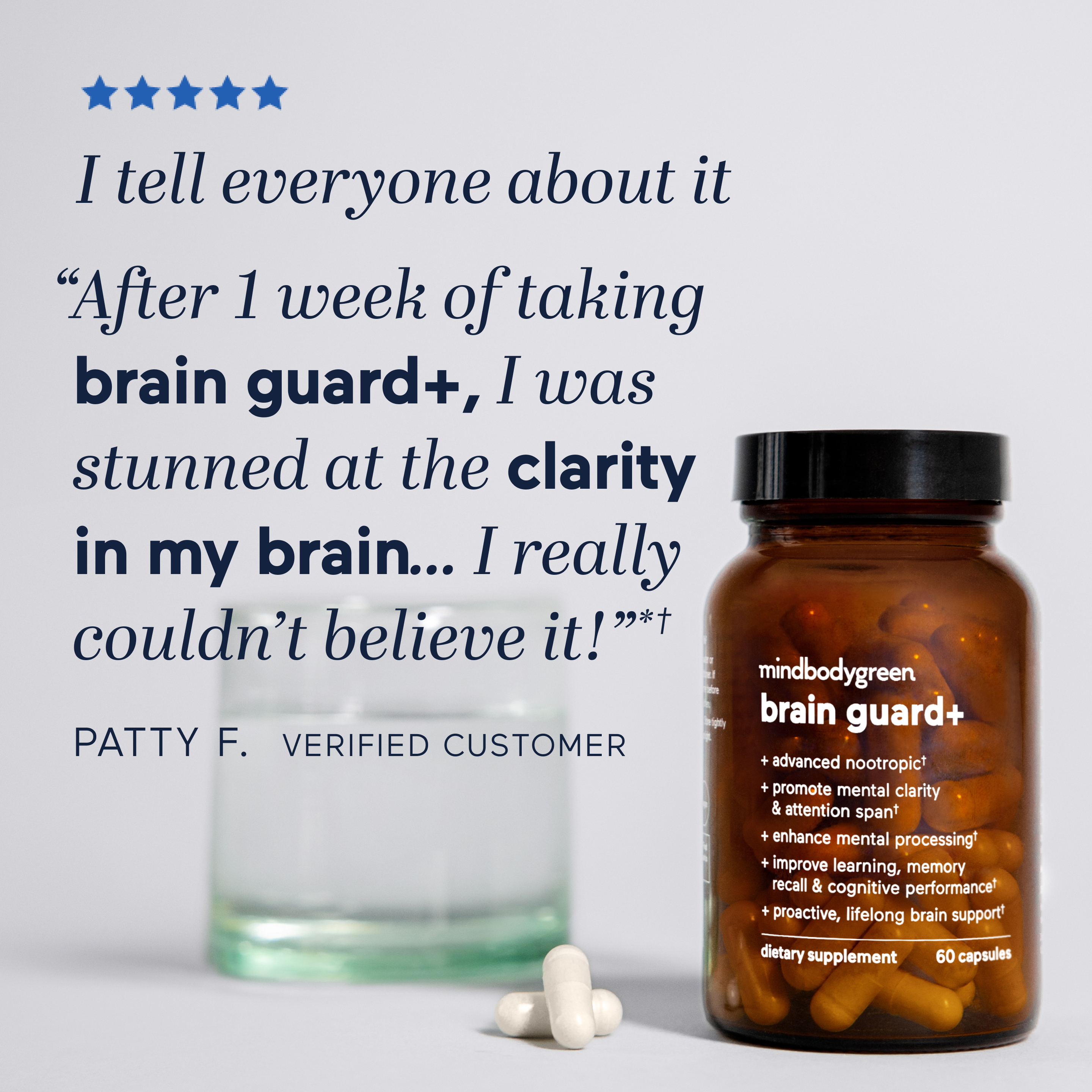 Brain Guard - Premium Brain Health Supplement for Memory & Focus - Supports Cognitive Function for Students & Professionals