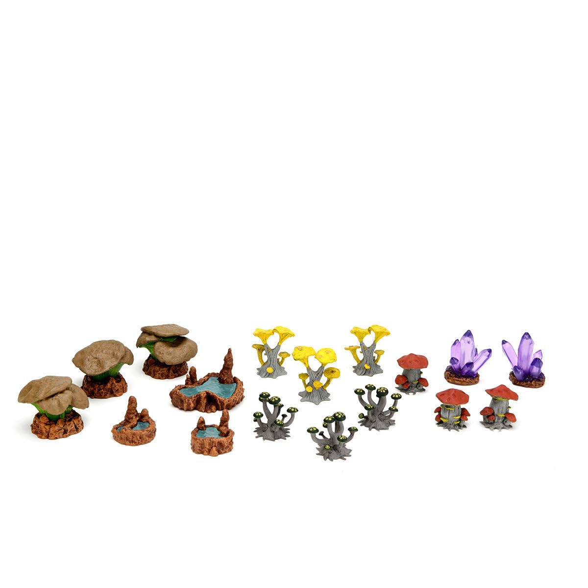 WizKids Warlock Tiles Accessory Set - Fantasy RPG Mushrooms & Pools for Dungeons & Dragons Tabletop Gaming | D&D Terrain Decor & Battle Map Enhancements