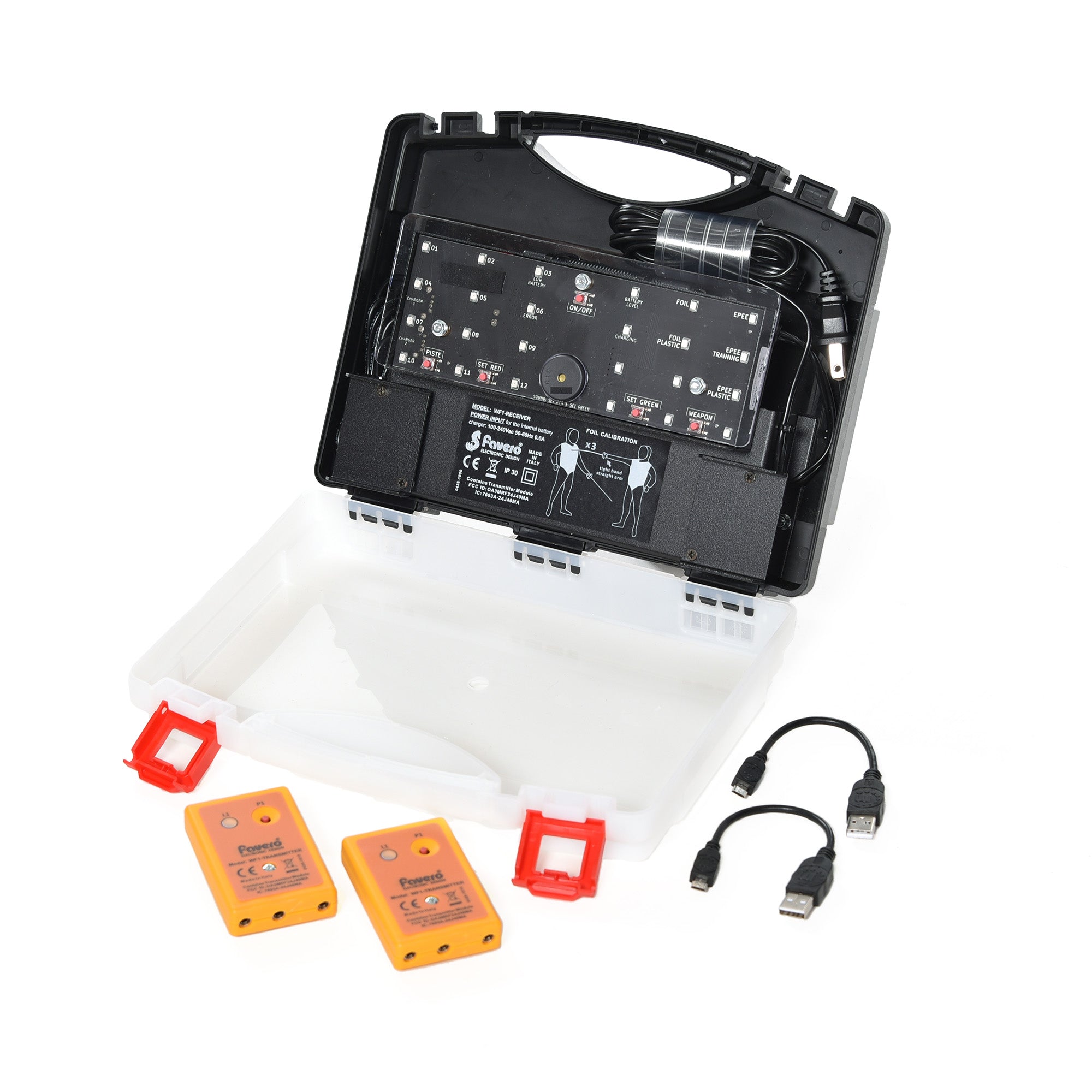Favero WF1 Wireless Fencing Scoring Set for Epee & Foil - Professional Fencing Equipment for Tournaments & Training
