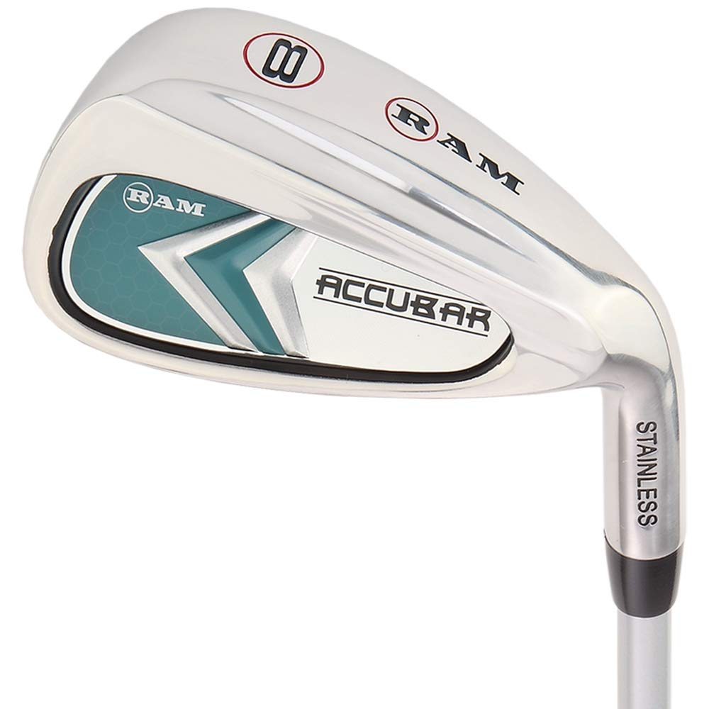 Ram Golf Accubar Ladies Right Hand Graphite Iron Set 6-7-8-9-PW with 24° & 27° Hybrids | Perfect for Beginner to Intermediate Female Golfers on the Course