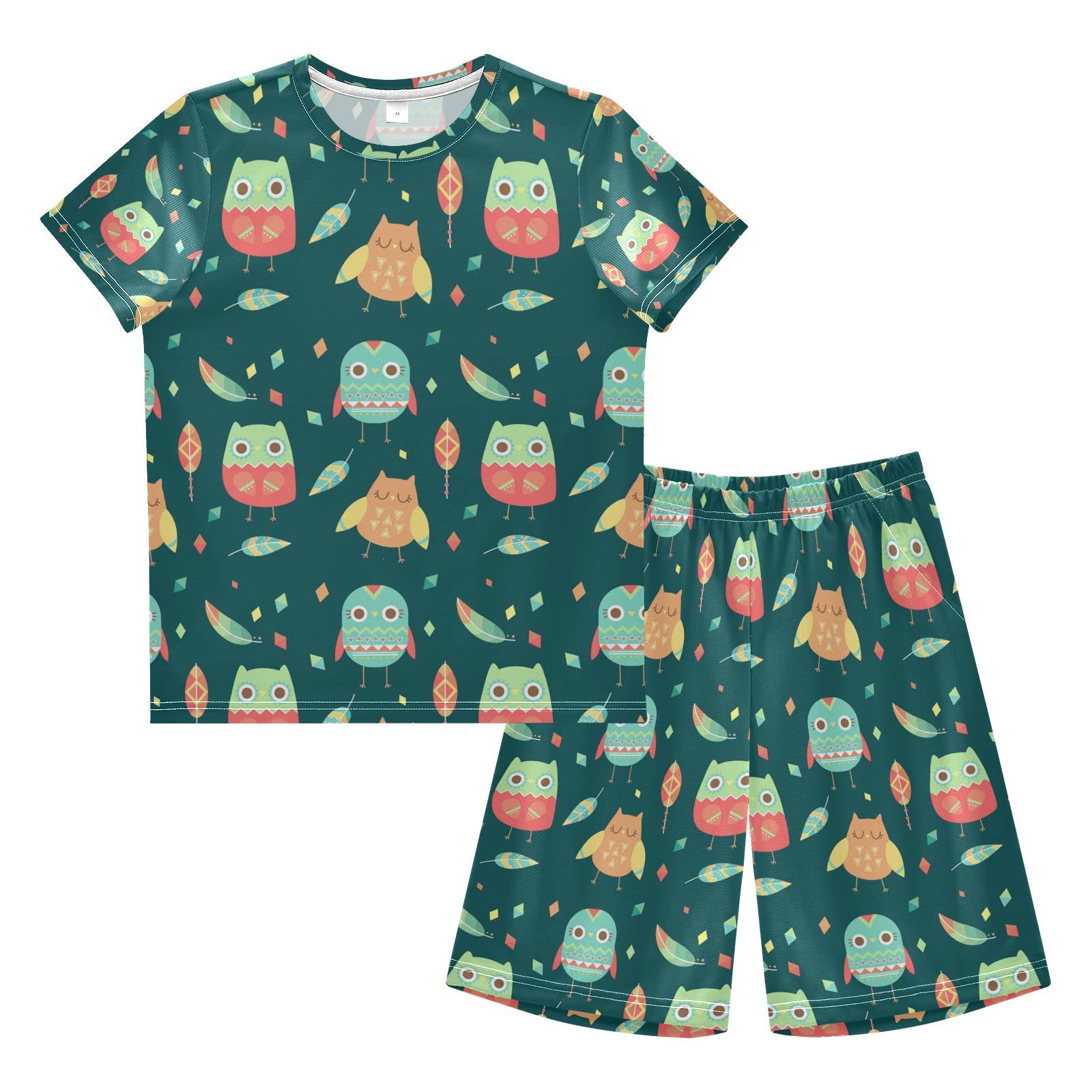 Colorful Butterfly Boys Summer Outfits - 2 Piece Shorts & Top Playwear Set for Toddler Boys & Girls | Outdoor Play, Beach Vacation & Birthday Party Outfits