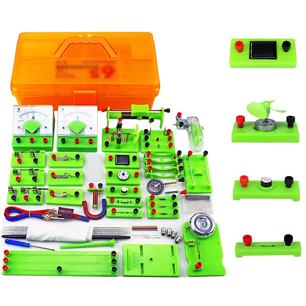 Physics Lab Kit for Kids - Basic Electricity & Magnetism Experiment Set for Junior & High School Students | STEM Learning, Science Classroom & Homeschool Education