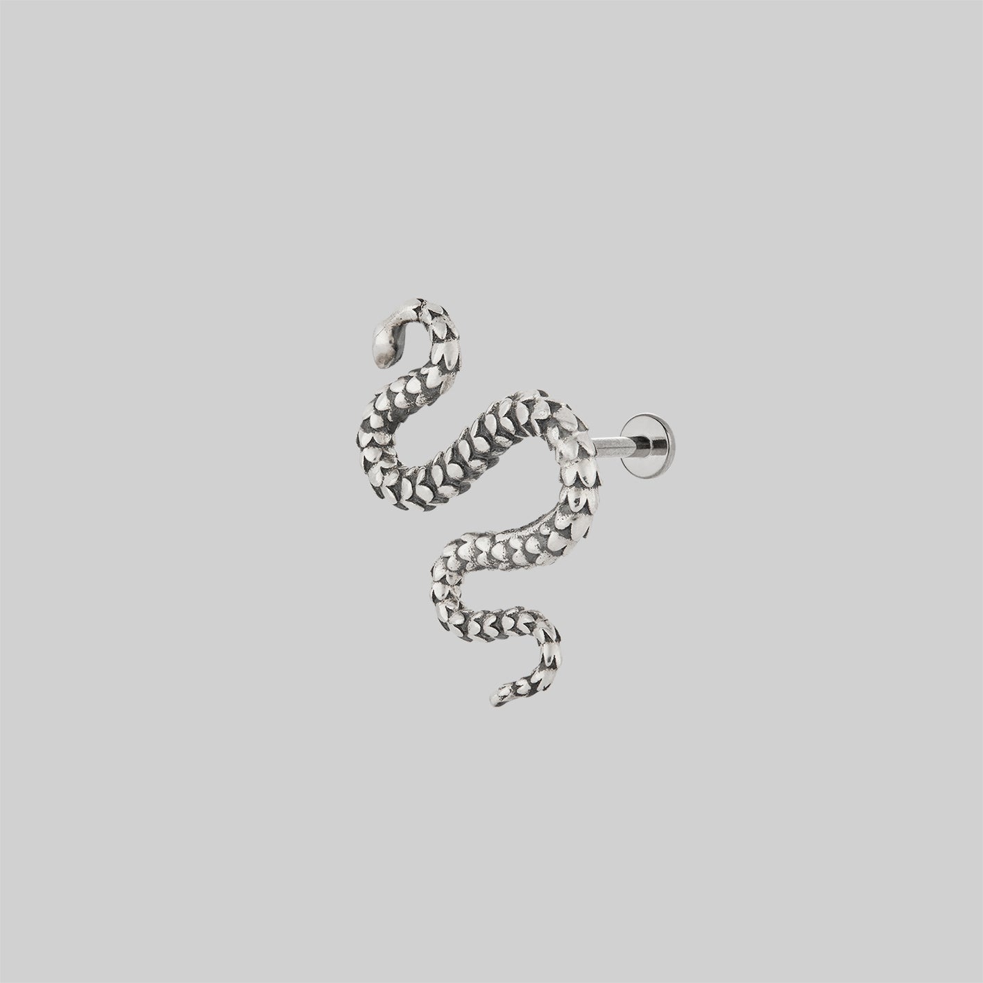 Minerva Snake Stud Earrings - Sterling Silver Hypoallergenic Jewelry for Women - Perfect for Parties, Date Nights & Everyday Wear