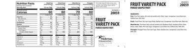 Organic Café Puree® Fruit Variety Pack - 24 Count, 2.5 oz Pouches | Healthy Baby Food Puree, Toddler Snacks & Smoothie Ingredients | Perfect for On-the-Go, Lunchboxes & Travel