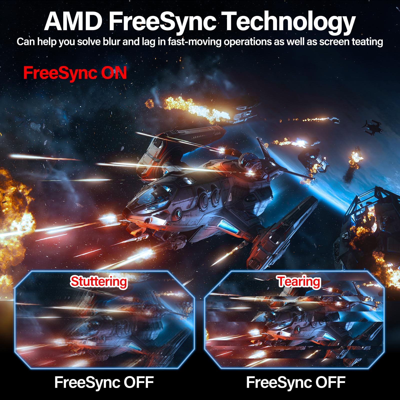 34 Inch Curved Gaming Monitor - 1500R Ultrawide PC Screen, 165Hz/144Hz Refresh Rate, Height Adjustable Stand, AMD FreeSync, HDMI & DP Ports, VESA 75x75mm Wall Mount (No Built-in Speakers) - Perfect for Immersive Gaming, Streaming & Office Work