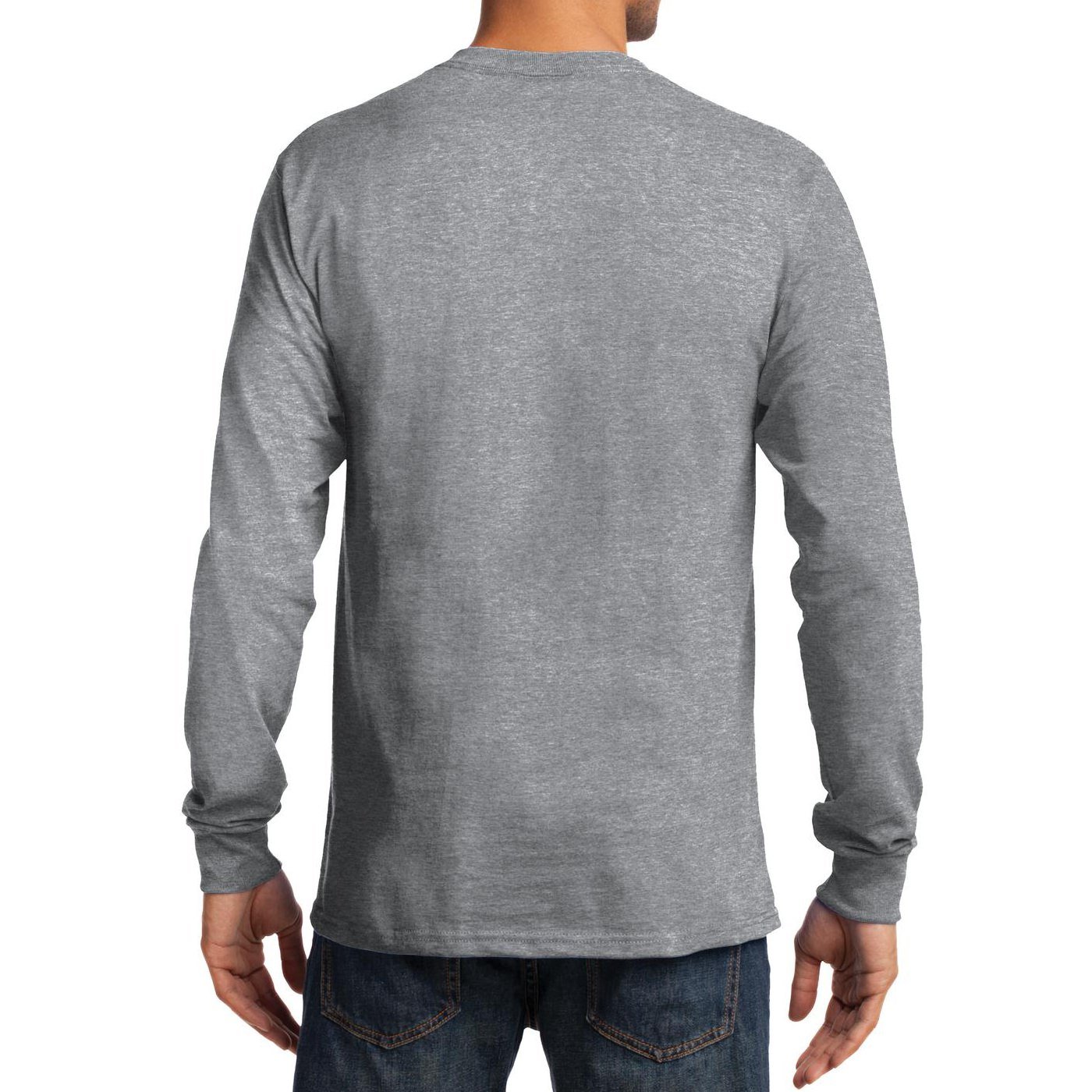 Premium Men's Long Sleeve Basic T-Shirt - Soft Cotton Crew Neck Tee for Casual Wear, Layering & Everyday Comfort