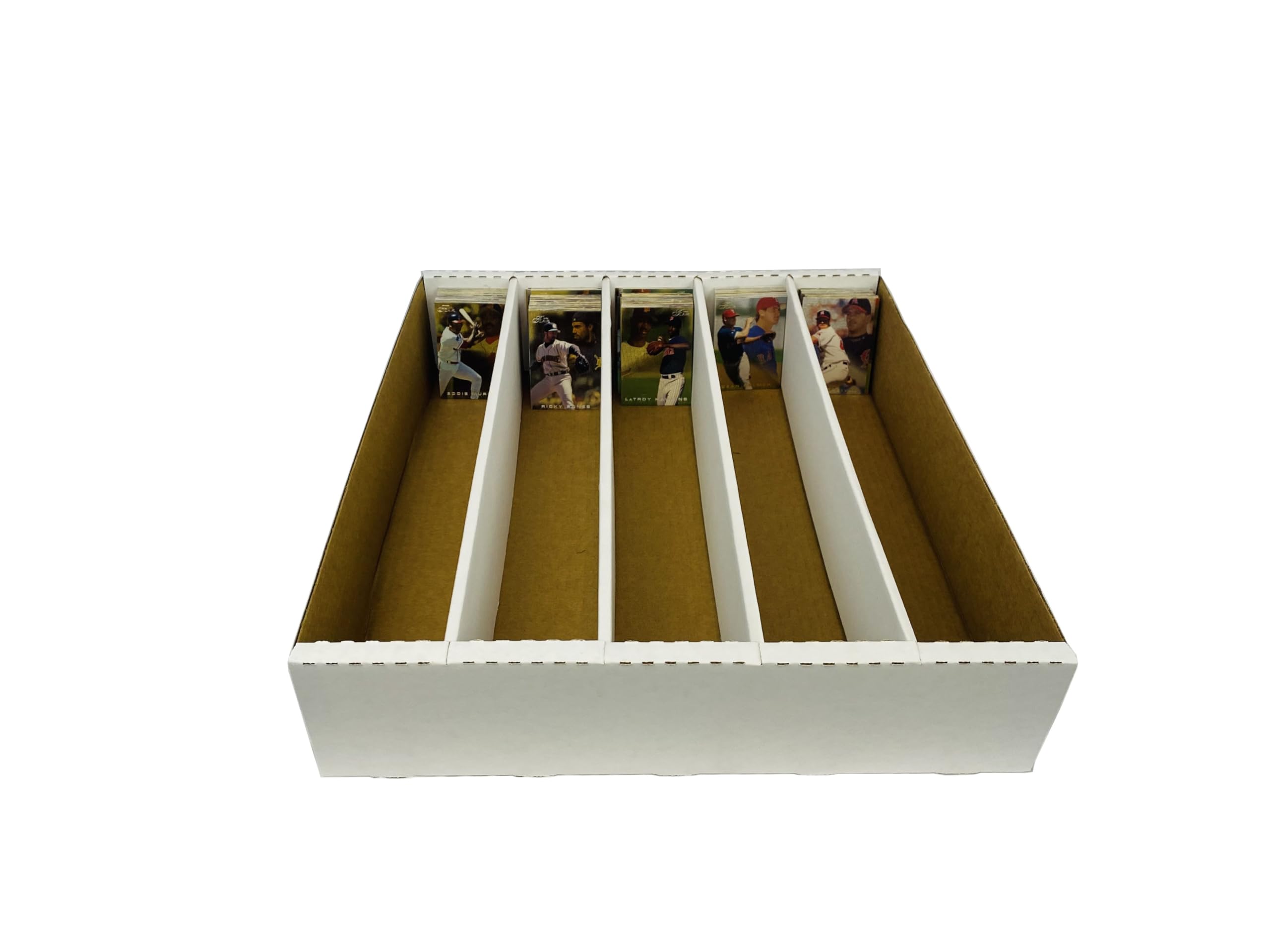 5000 Count Card Storage Box - Durable Corrugated Cardboard for Trading Cards, Sports Cards & Gaming Cards with Full Lid Design | Max Protection for Collectibles | Perfect for Home Organization & Card Collection Display