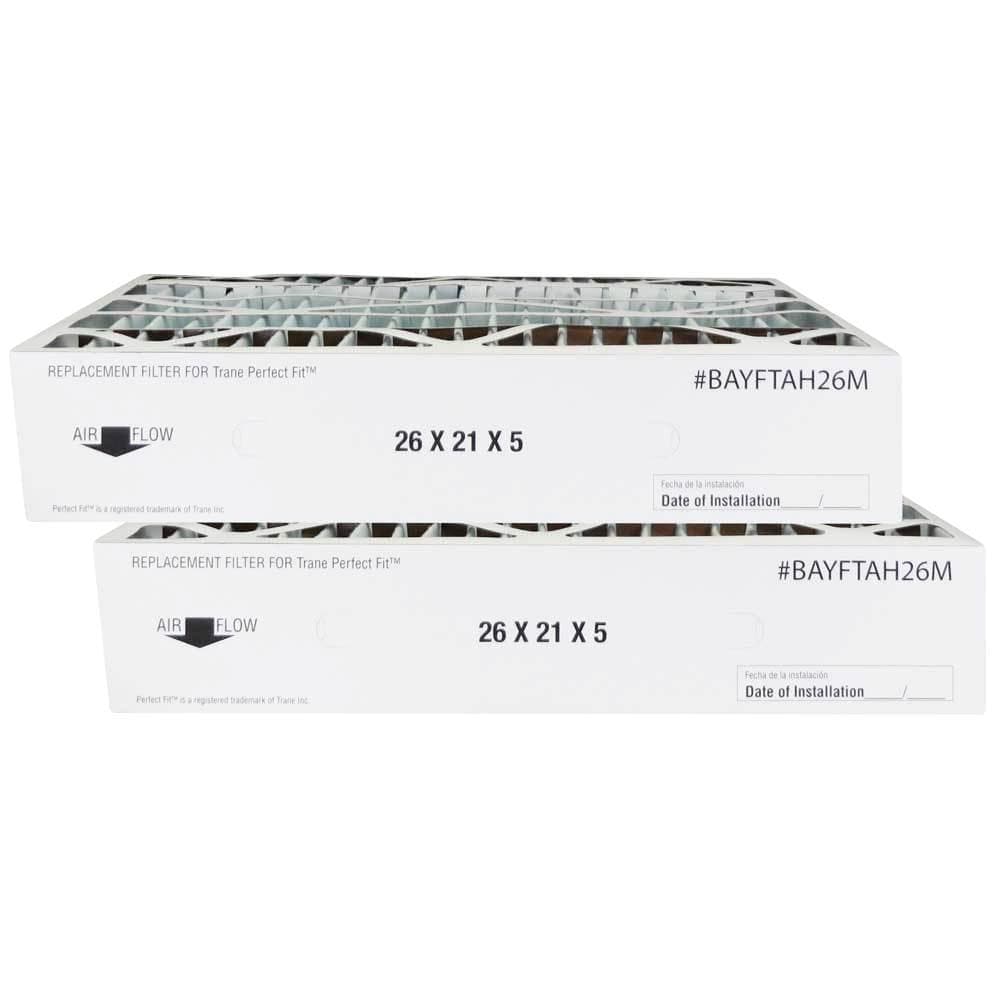 Atomic BAYFTAH26M 21x26x5 MERV 11 Trane Replacement Furnace Air Filter - 2 Pack | High Efficiency HVAC Filter for Home & Office Air Purification