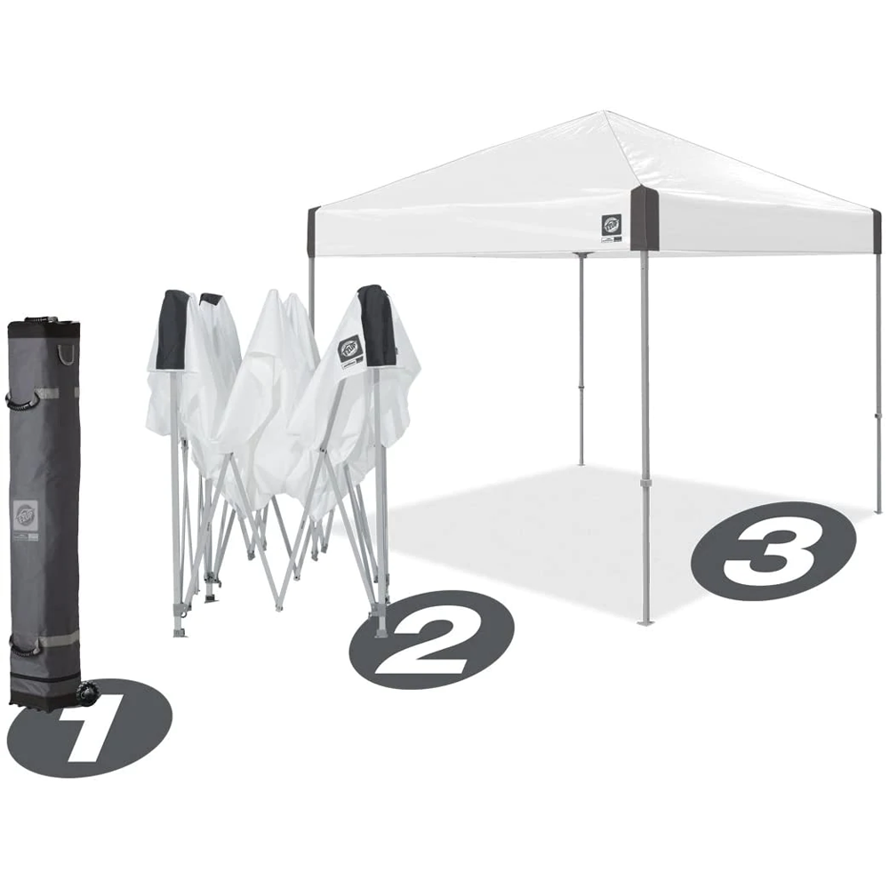 10x10 Ambassador Pop Up Canopy Tent - Instant Shelter for Outdoor Events, Camping, Picnics & Beach Parties - Waterproof & UV Protection