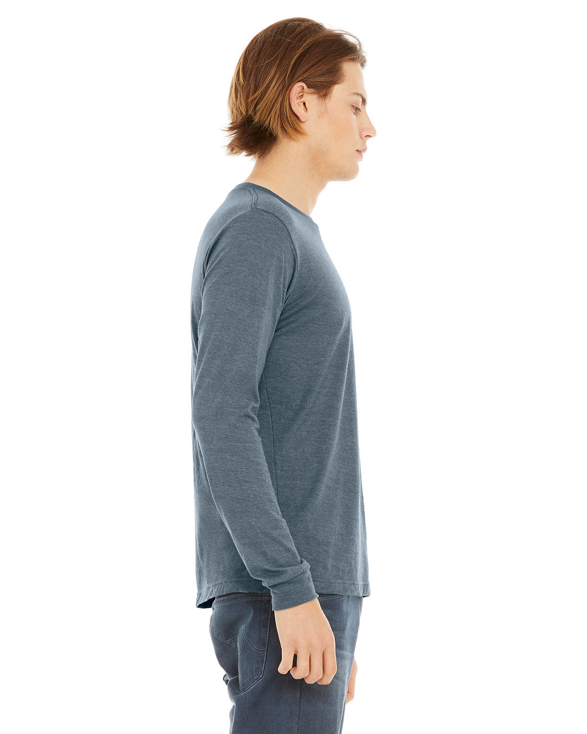 Bella + Canvas 3501CVC Unisex Long Sleeve T-Shirt - Soft Cotton Blend Jersey Crew Neck Tee for Men & Women - Perfect for Casual Wear, Layering & Work Uniforms
