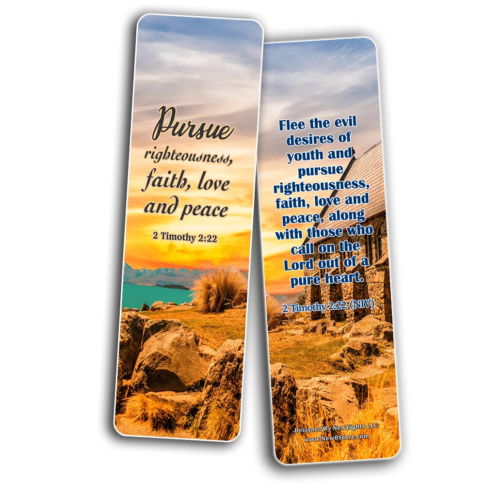 Bible Verses Bookmarks NIV - 12 Pack for Christian Gifts & Stocking Stuffers