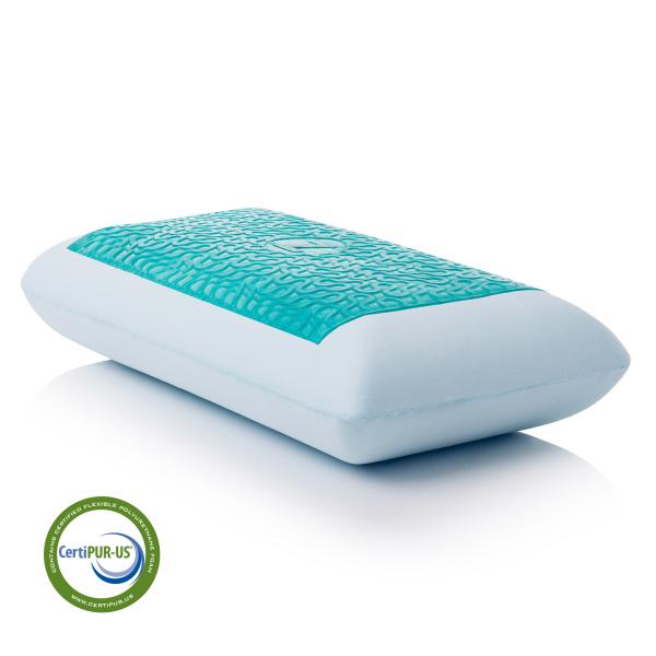 MALOUF GEL Dough + Z Gel Memory Foam Pillow - Cooling Gel Infused for Pressure Relief & Neck Support - Perfect for Side Sleepers, Back Pain Relief & Hot Sleepers