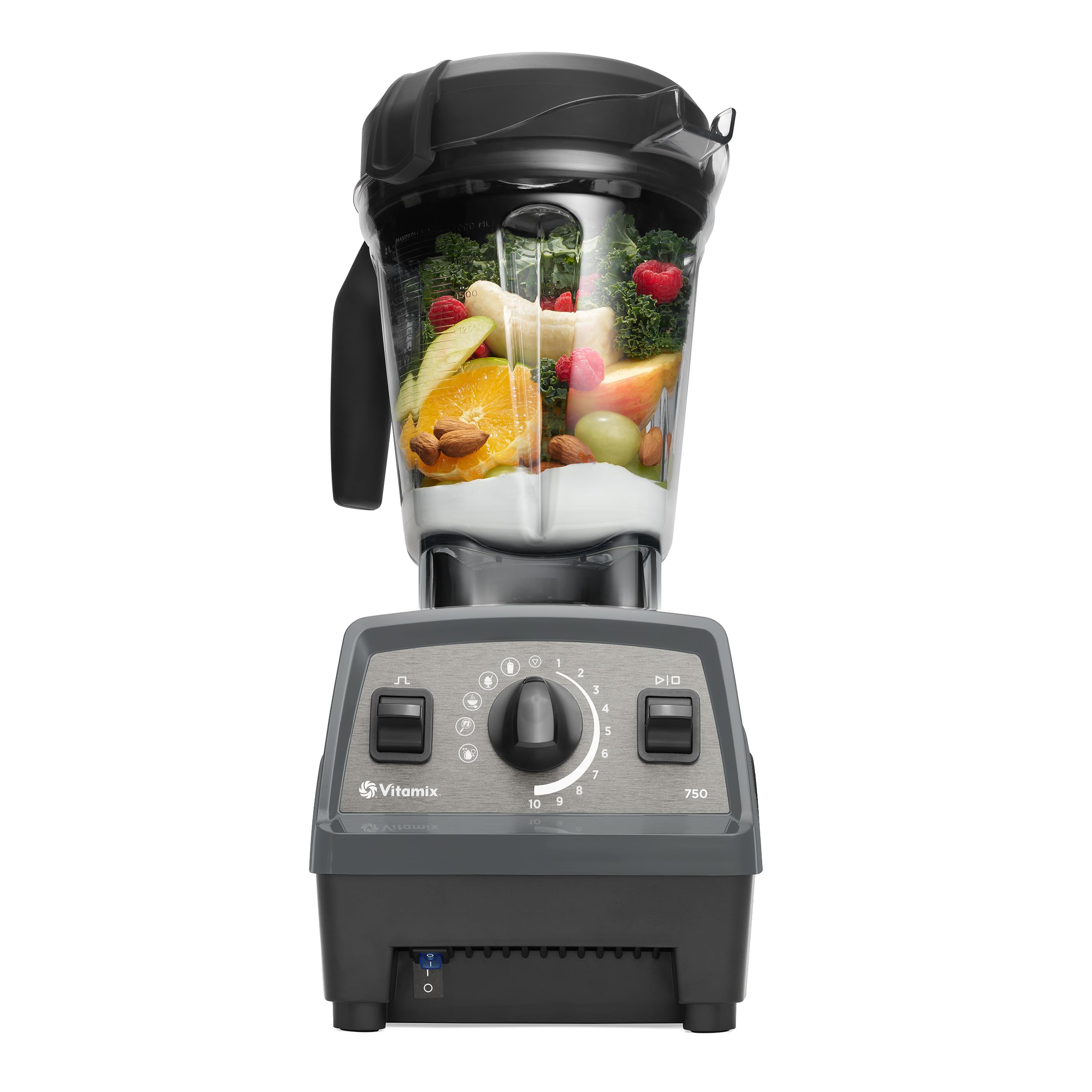 Vitamix Propel Series 750 Professional Blender - 64 oz Low-Profile Container, Slate Finish - High-Performance Blending for Smoothies, Soups & Nut Butters - Perfect for Home Kitchens & Commercial Use
