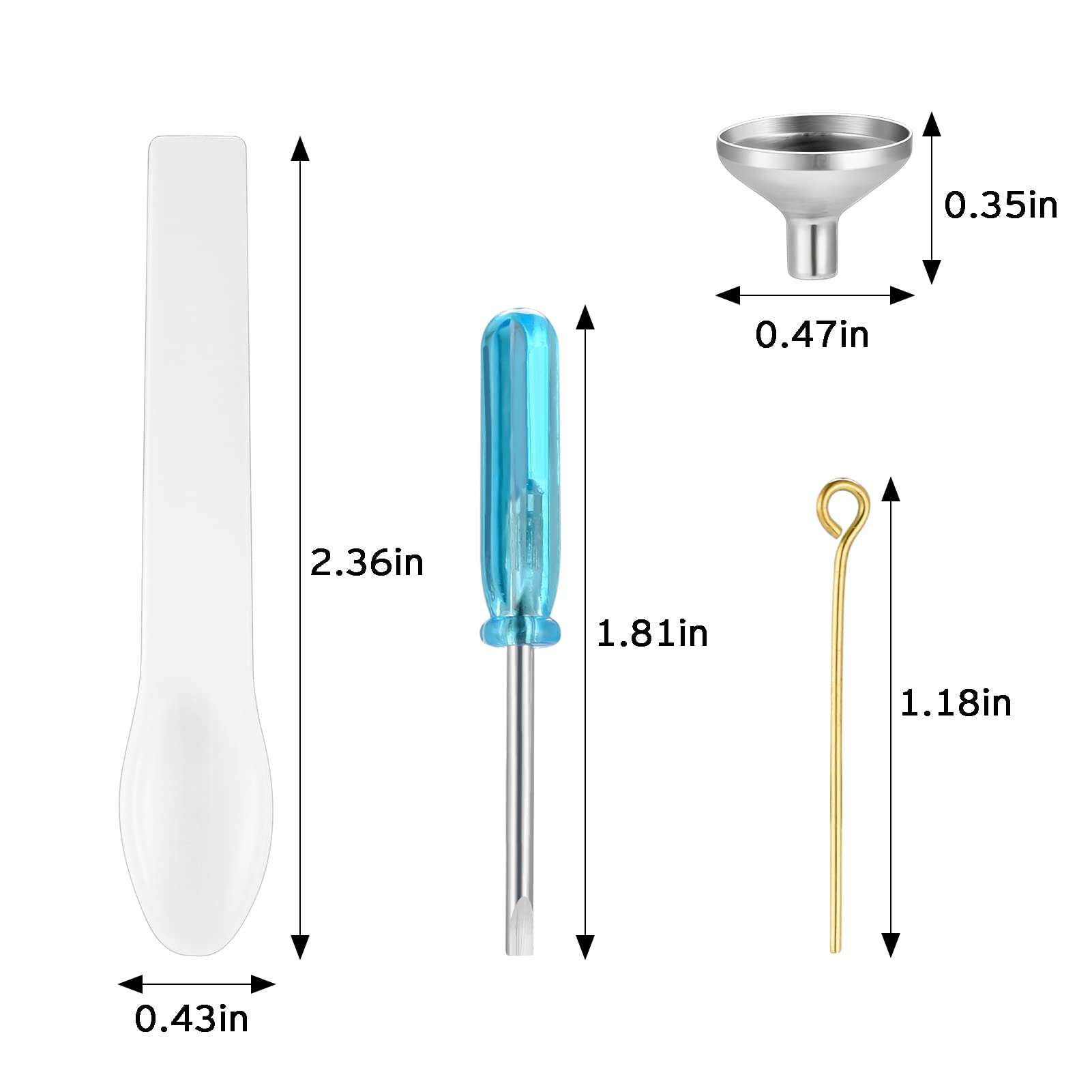 Mini Funnel Set for Cremation Jewelry - Small Filling Kit for Urn Necklace & Keepsake Ashes | Perfect for Memorial Jewelry, Pet Ashes, and DIY Keepsake Creation