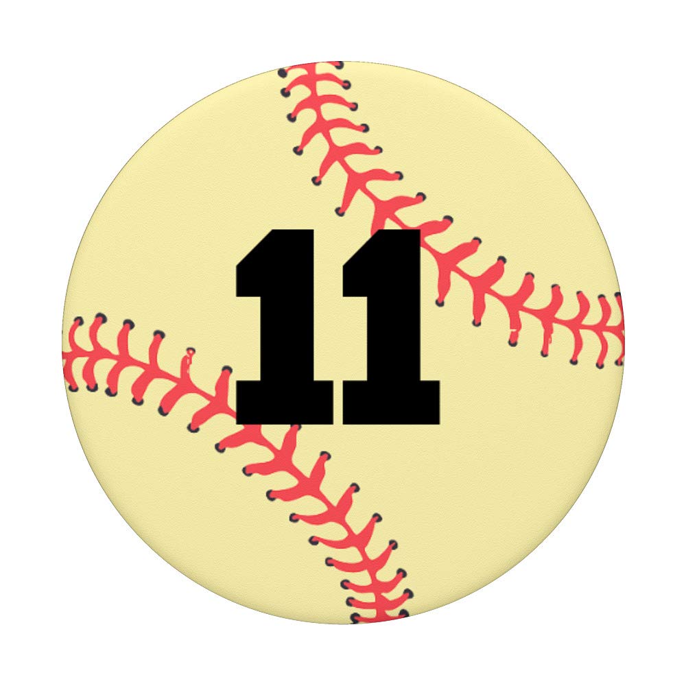 Baseball Softball Pop Grip #11 | Swappable PopSocket for Phones & Tablets - Perfect for Sports Fans & On-the-Go Use