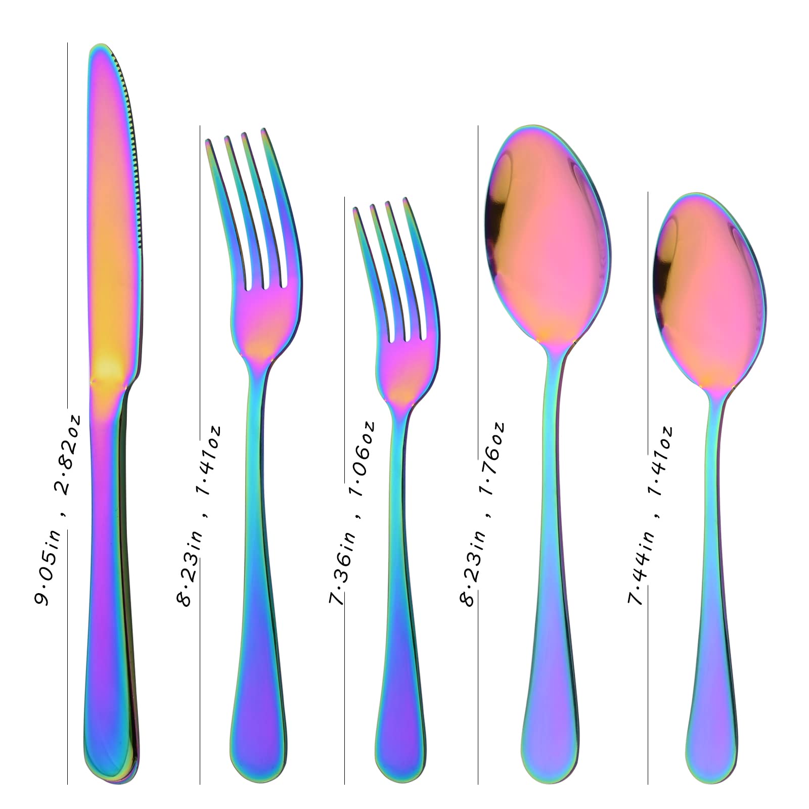 20-Piece Stainless Steel Flatware Set for 4 - Mirror Finish Silverware Set with Knives, Forks & Spoons - Durable Dishwasher Safe Cutlery for Everyday Dining & Entertaining