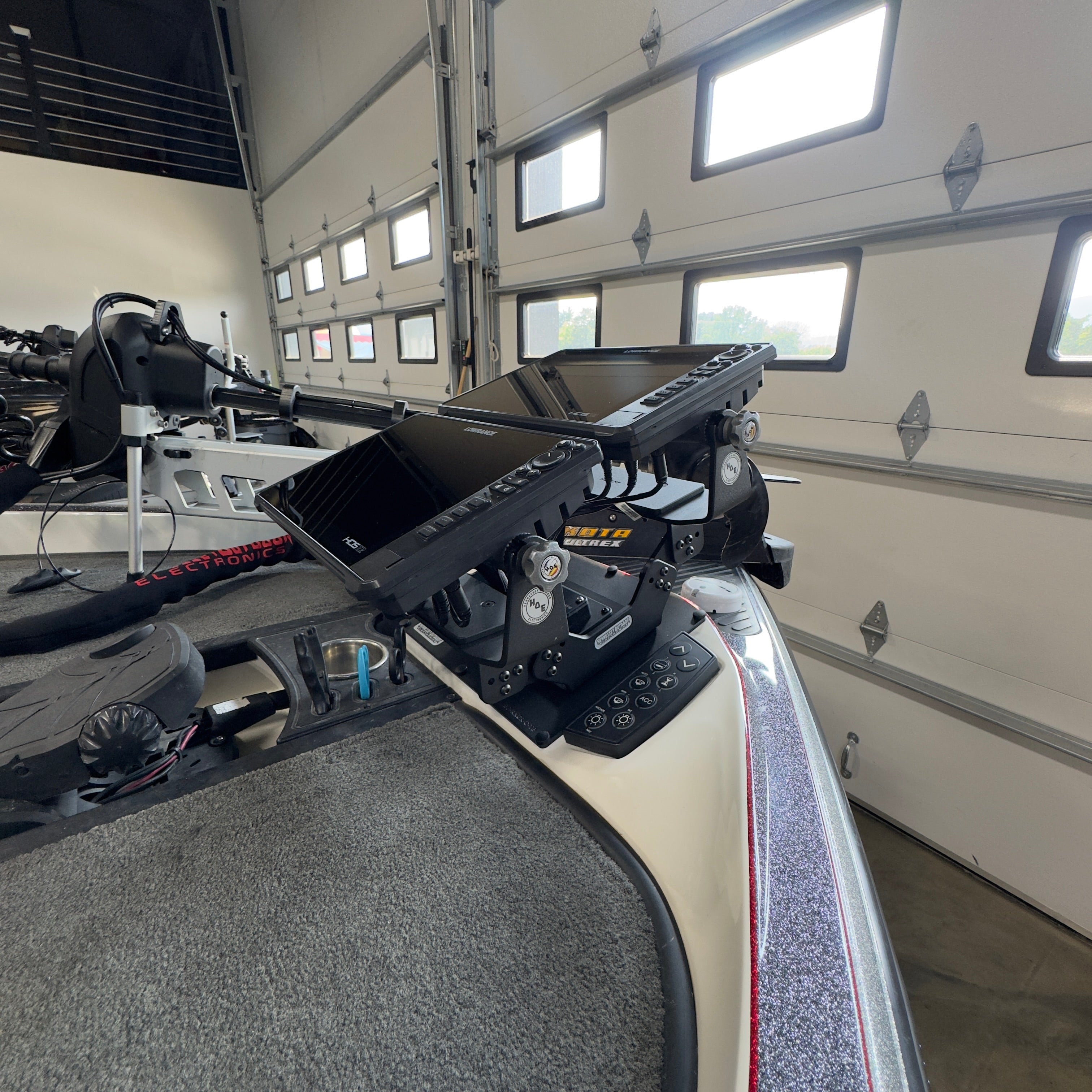 H.O.E. Dual Bow Mount System for Ranger C Series Boats (2013-2021) - Perfect for Fishing & Water Sports Accessories
