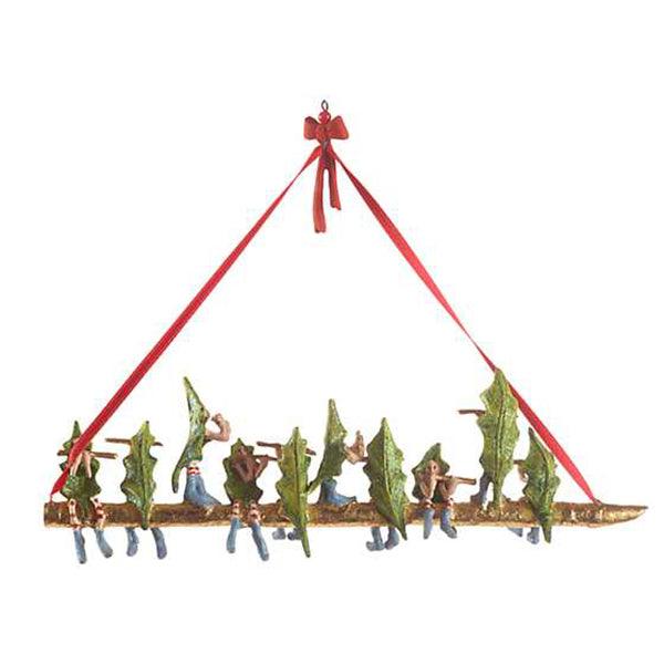 12 Days of Christmas - 10 Pipers Piping Ornament by Patience Brewster | Handcrafted Holiday Decor for Tree, Mantel & Gift Giving