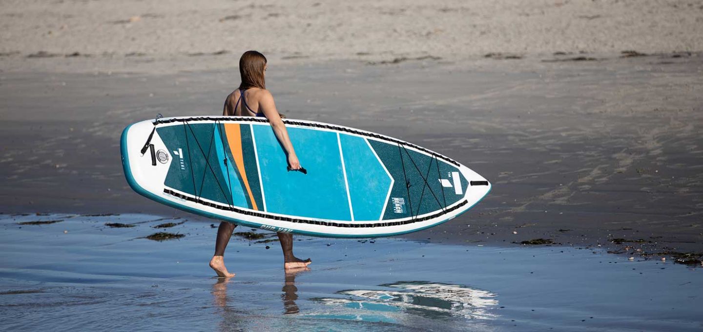 10'6 Inflatable Stand Up Paddle Board SUP & Kayak Combo - Lightweight, Durable for Beach, Lake, Ocean - Perfect for Yoga, Fishing, Family Fun