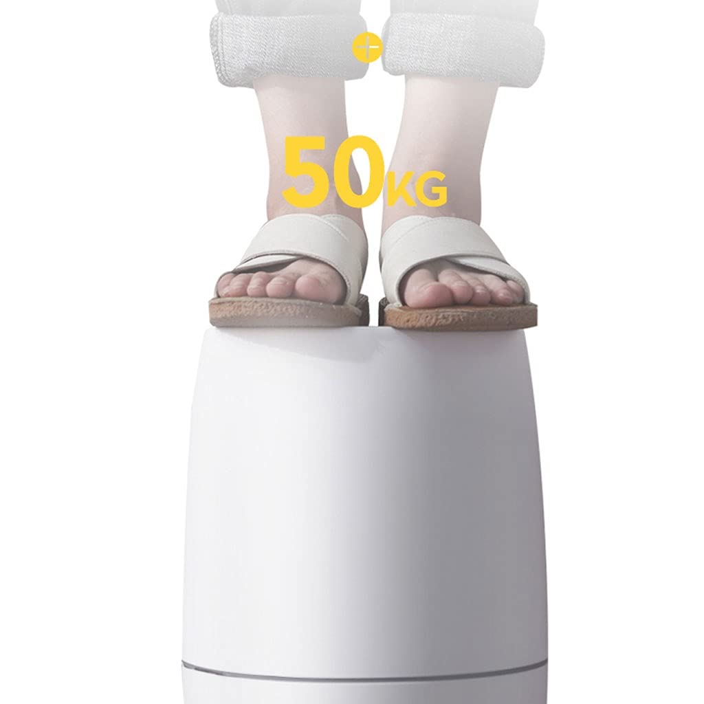 10L Round Push Trash Can with Lid - Simple Covered Household Garbage Bin for Kitchen, Bedroom, Living Room | Durable & Odor-Proof Indoor Waste Basket for Home & Office Use