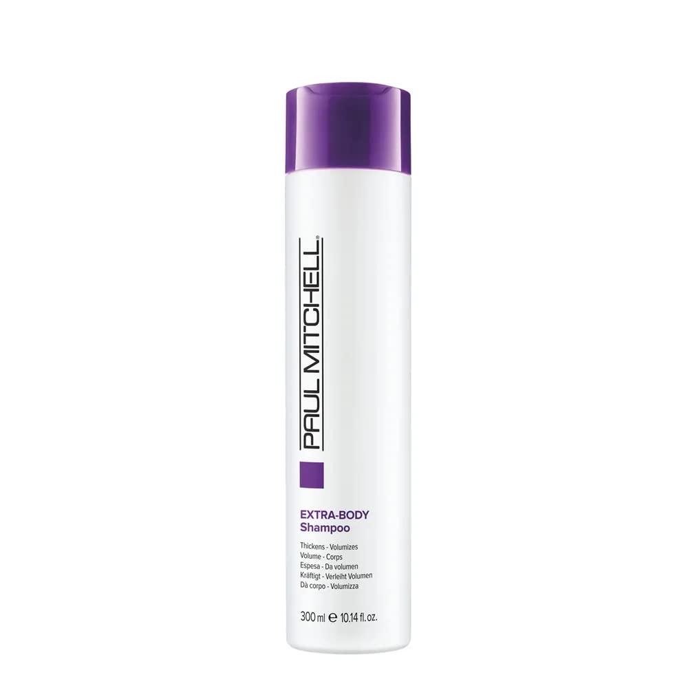Paul Mitchell Extra-Body Shampoo for Fine Hair - Volumizing & Thickening Formula for Fuller, Healthier Locks | Perfect for Daily Use & Special Occasions