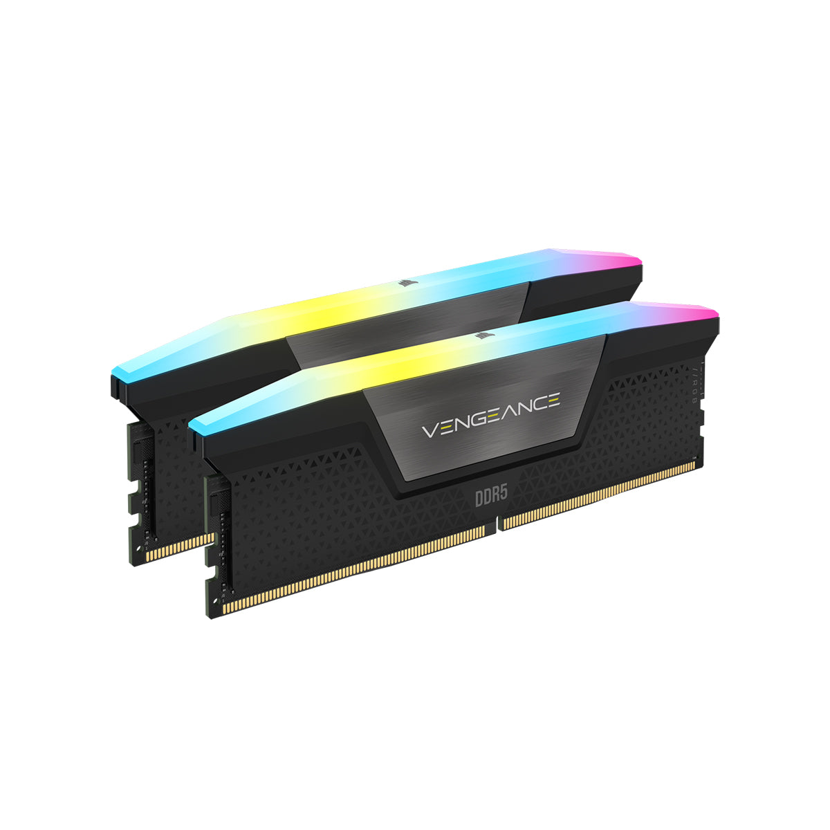Corsair Vengeance RGB Pro 32GB (2x16GB) DDR5 7200MHz PC5-57600 Desktop Memory Kit - Black (CMH32GX5M2X7200C34) for Gaming PCs, Workstations & High-Performance Computing