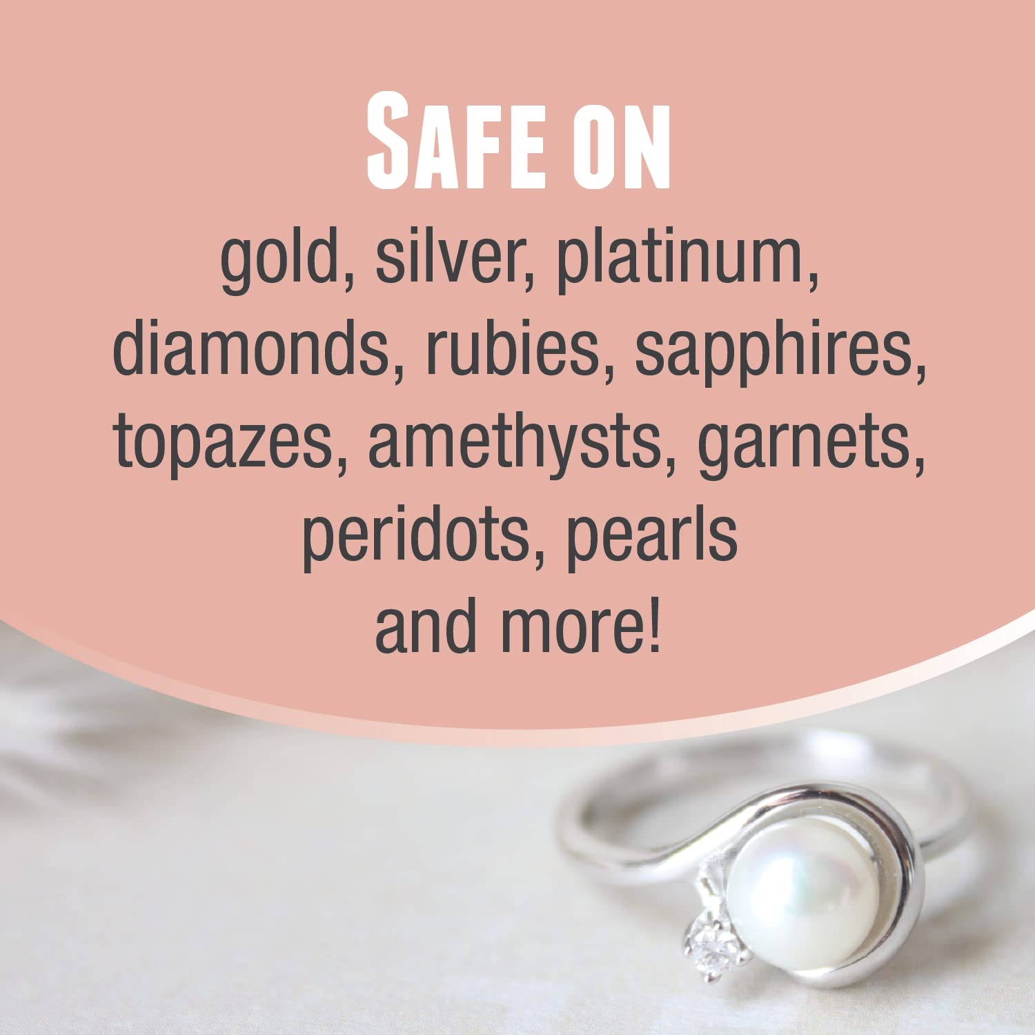 **Flitz Ultrasonic Cleaner Solution - Jewelry Cleaner Concentrate for Sonic & Ultrasonic Machines | Fast & Effective Jewelry Cleaning | 8oz Liquid Made in USA | Safe for All Jewelry (No Gemstone) | Perfect for Rings, Necklaces, Watches & Small Accessories**