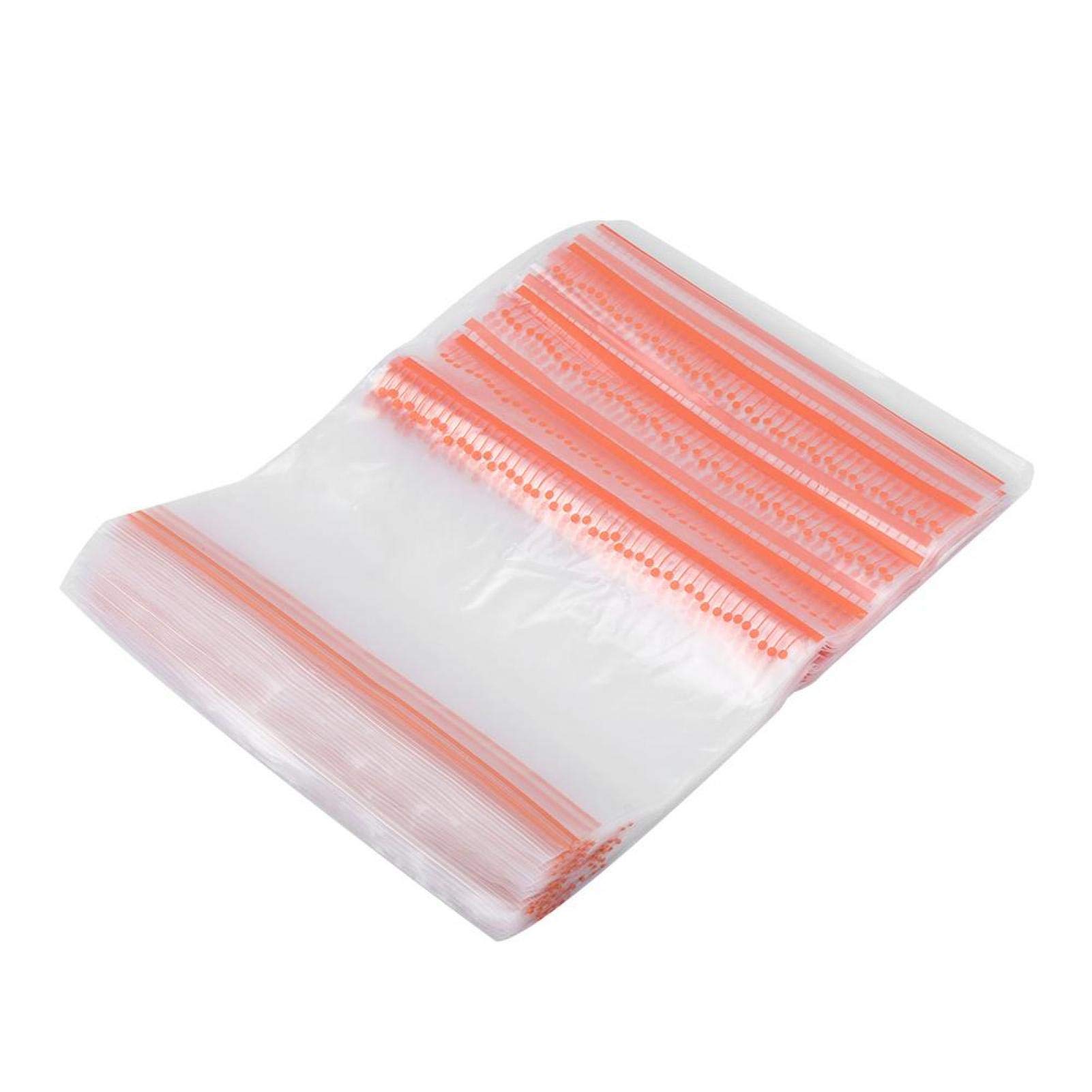Okuyonic 50PCS Large Clear Plastic Storage Bags for Food - Airtight, Multipurpose, BPA-Free | Perfect for Meal Prep, Freezer Storage & Organizing Snacks