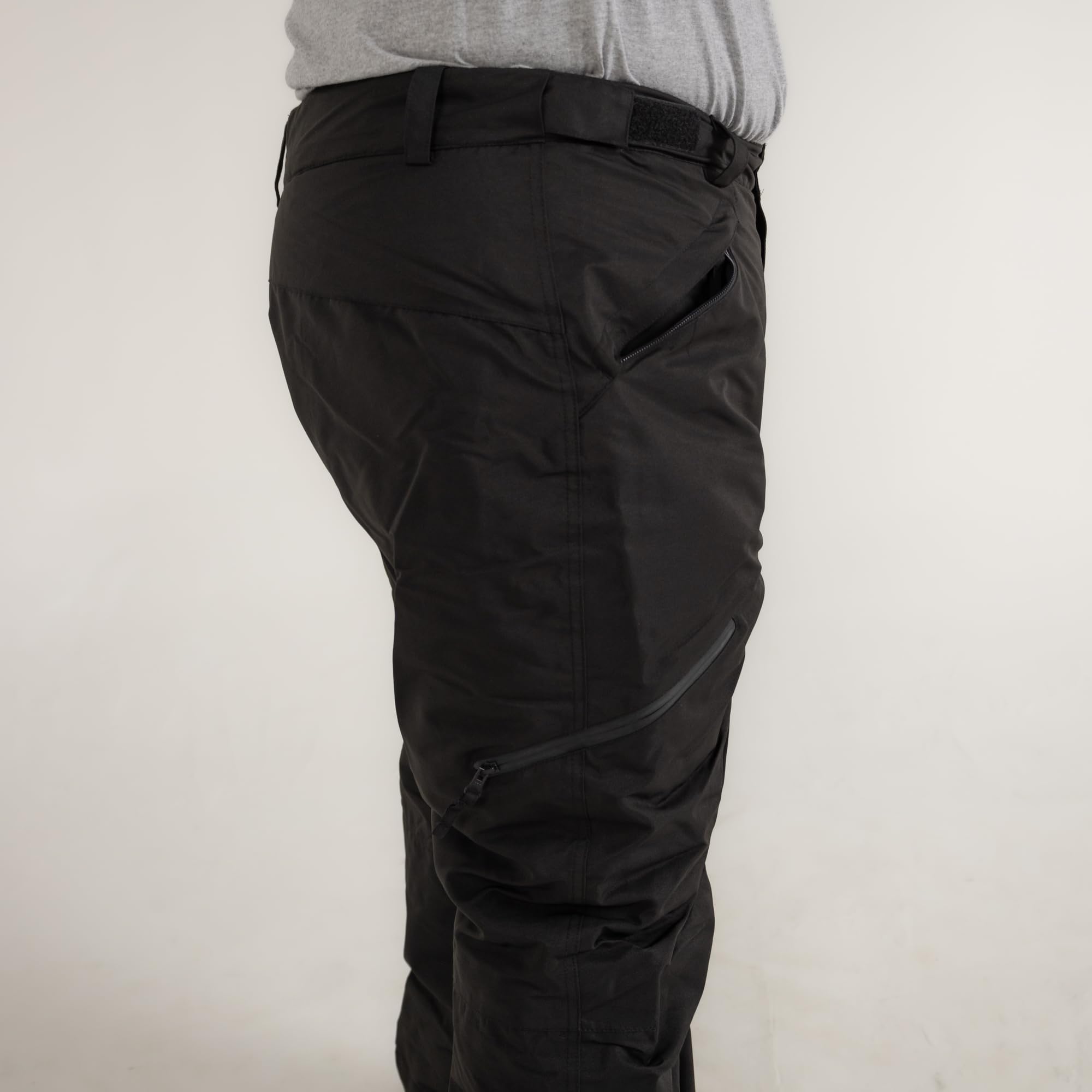 Big & Tall Men's Insulated Snow Ski Pants 2XL-7XL - Waterproof Winter Technical Skiing Trousers for Cold Weather & Outdoor Activities