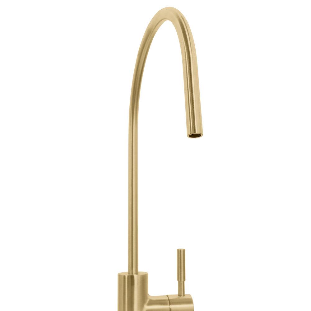 ZLINE Single Handle Drink Faucet in Champagne Bronze - Premium Pull-Down Kitchen Faucet with High Arc Spout for Modern Home, Office, or Restaurant Use